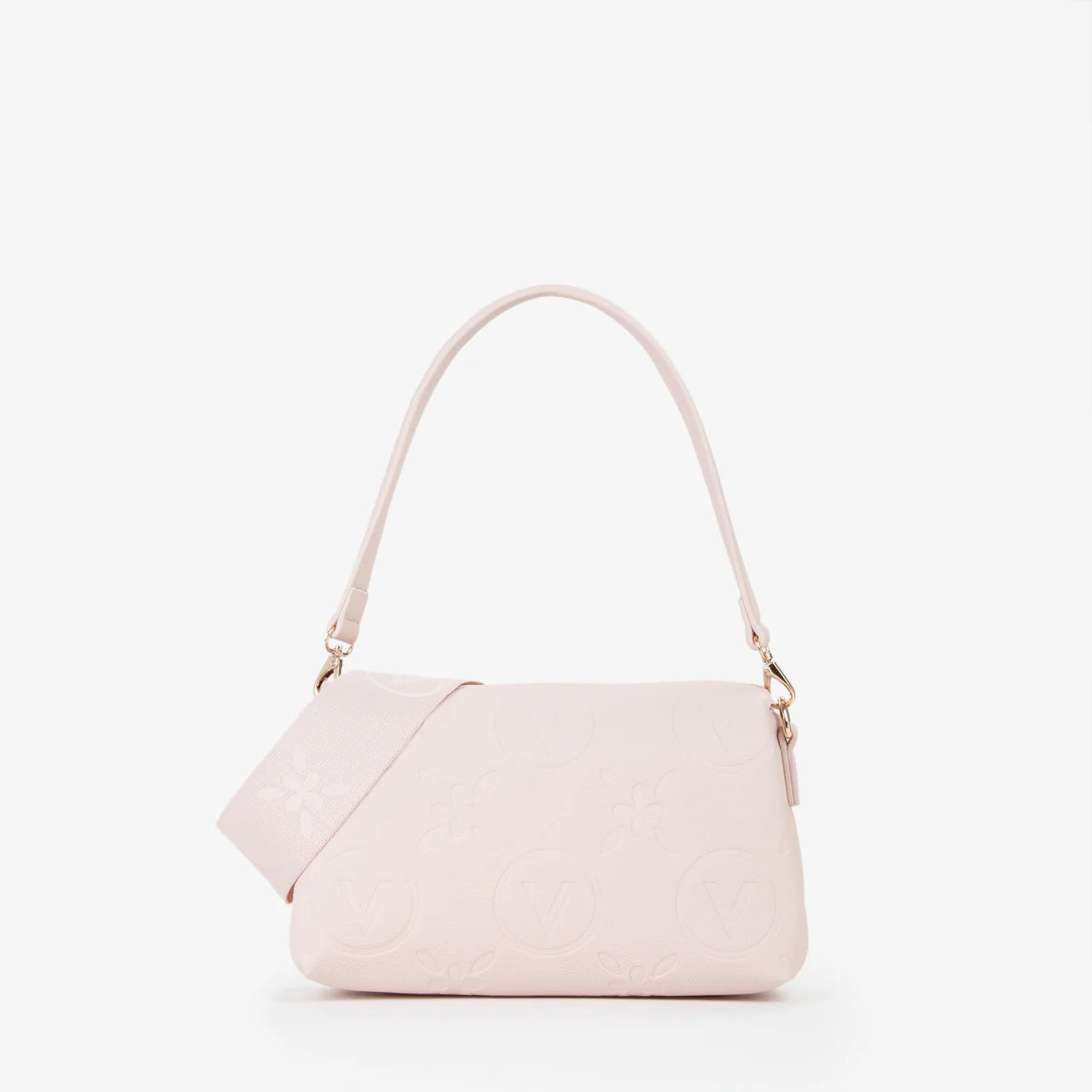 Valentino borsa a spalla Samba piccola con doppio manico Rosa TU | Giò Fashion