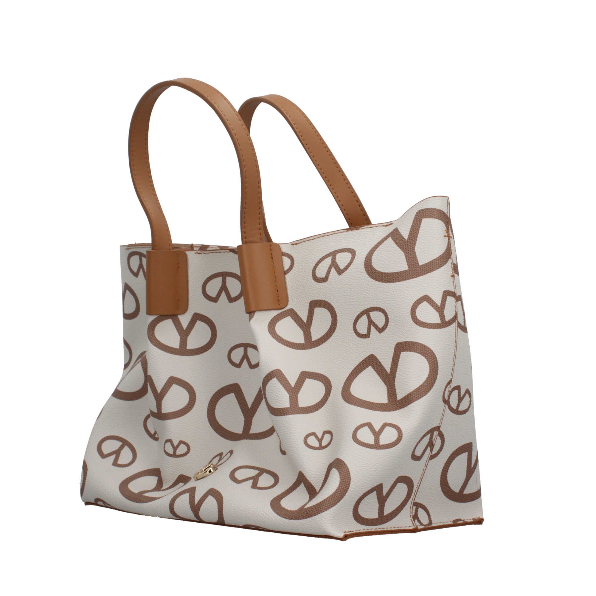 Borsa a mano con chiusura zip e tracolla removibile Y Not