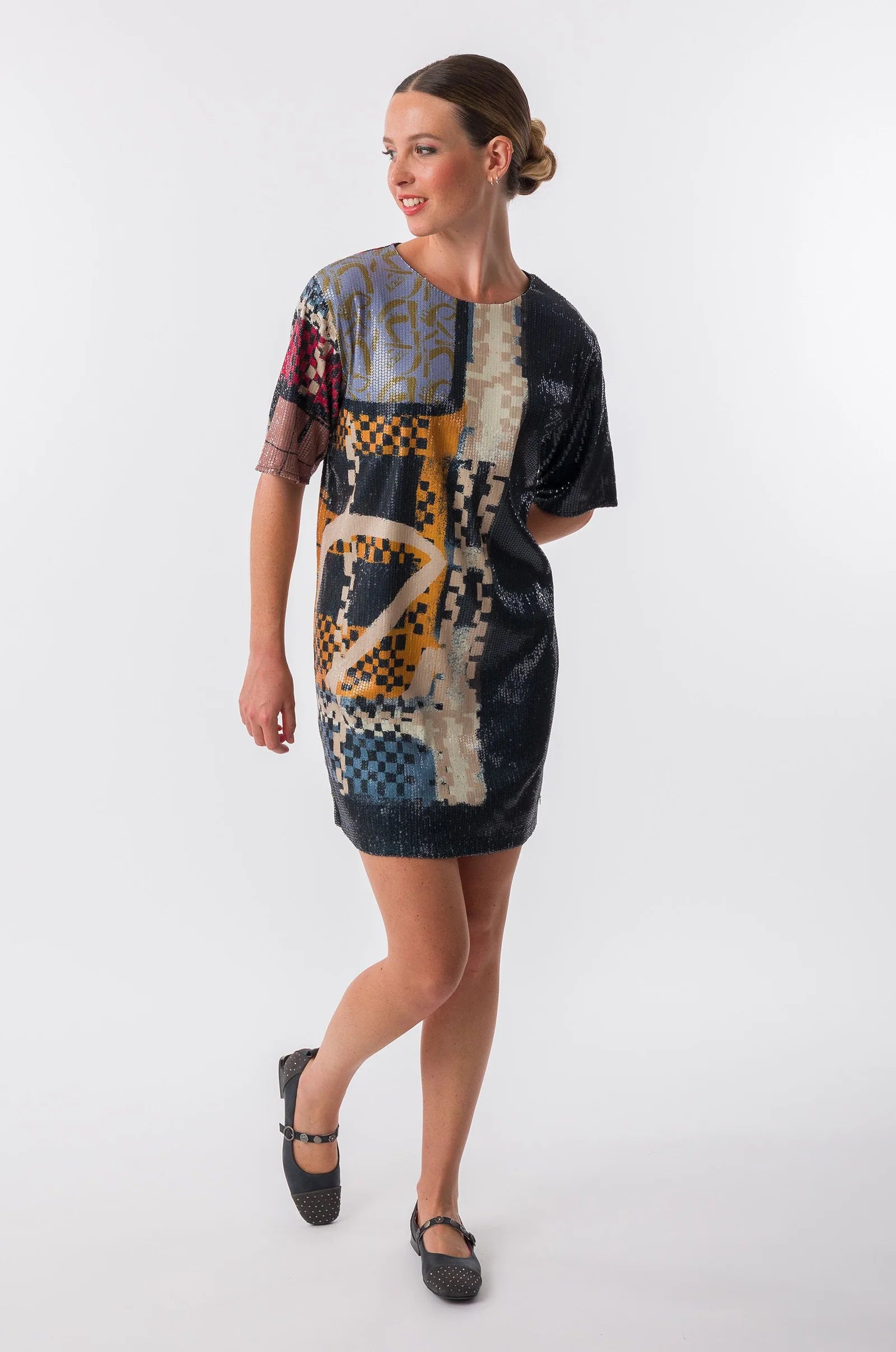 Abito Donna Anekke con Fantasia Artistica e Paillettes