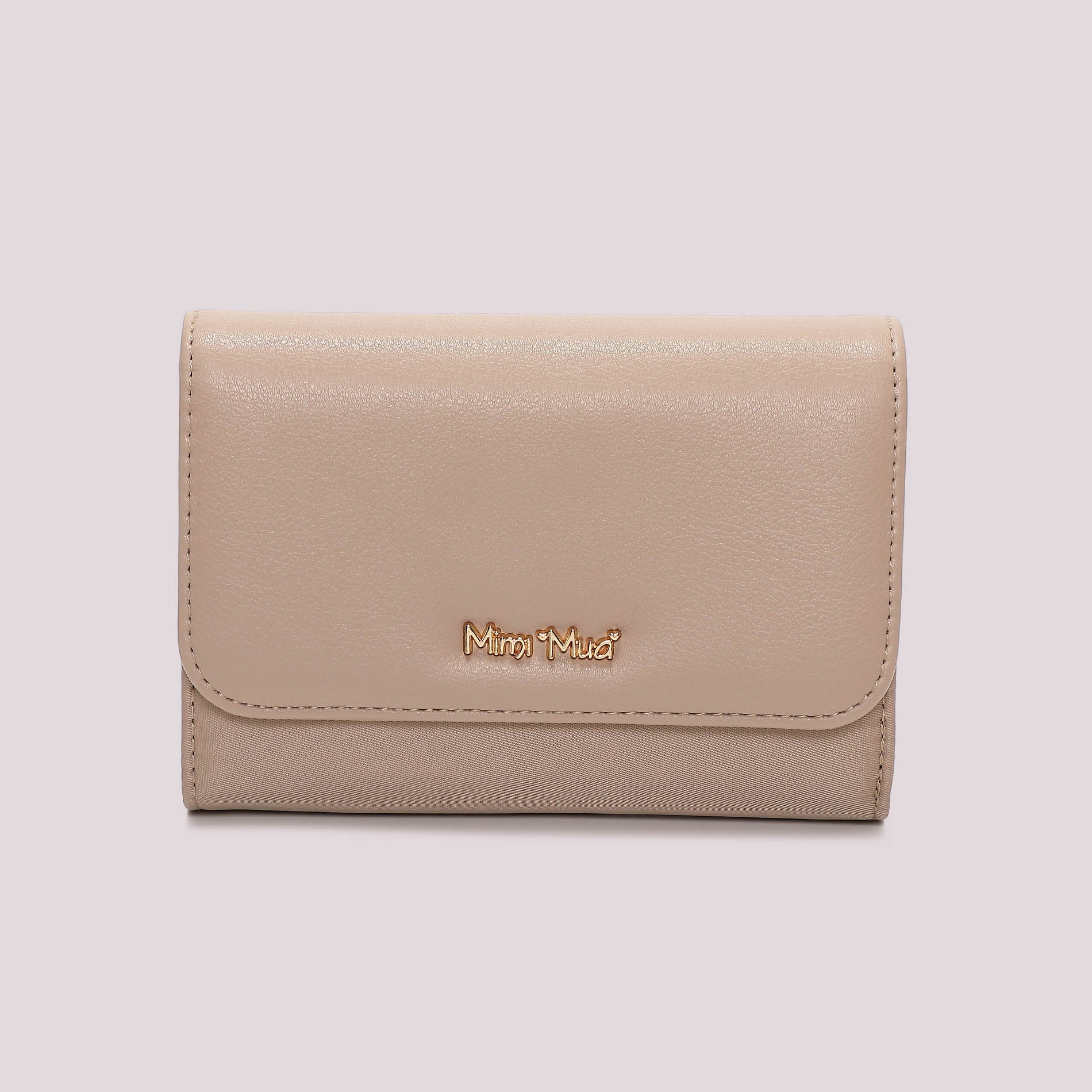 Portafoglio donna Mimi Mua con patta lunga design elegante e funzionale TAUPE TU | Giò Fashion