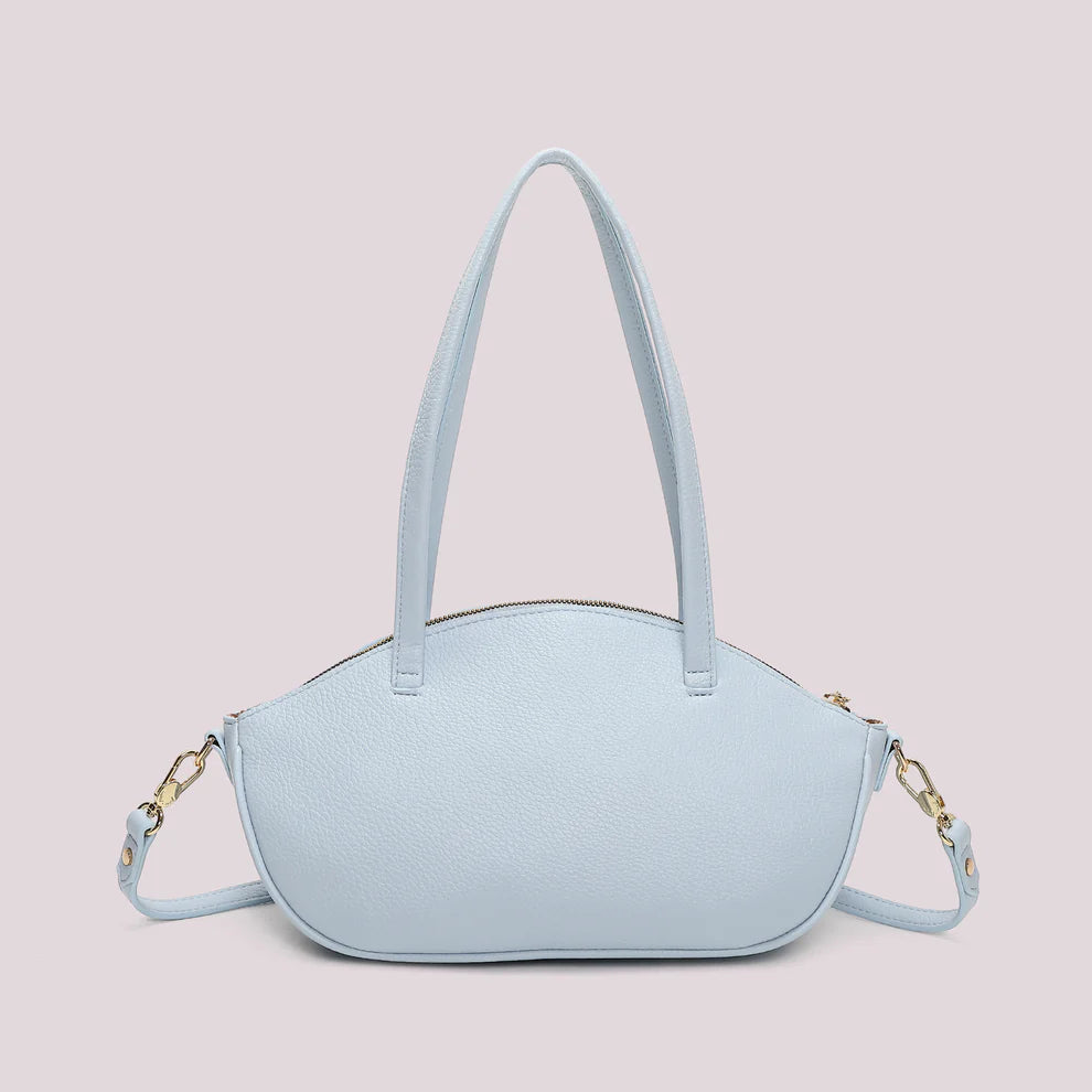Borsa a Spalla Mimi Mua Nodo ai Manici CELESTE TU | Giò Fashion