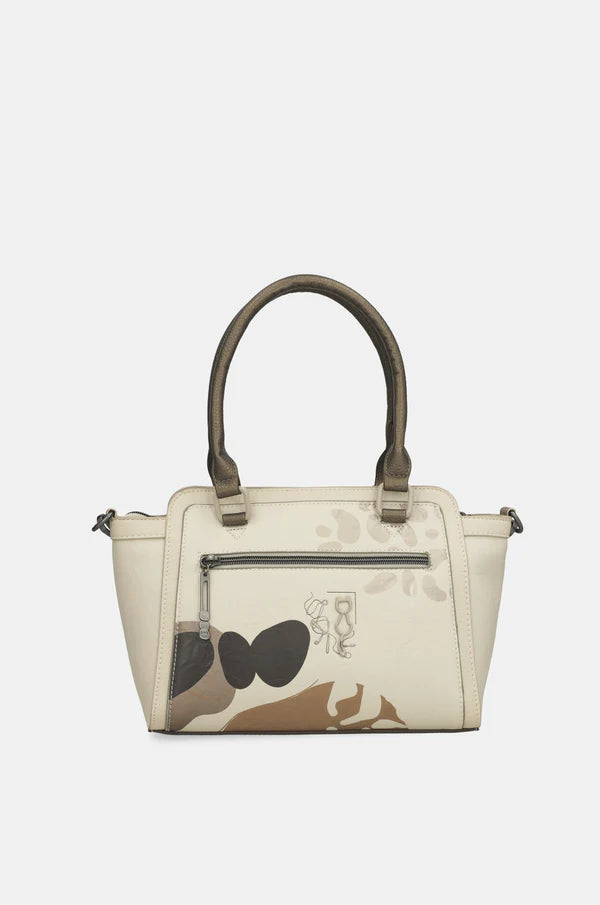Borsa a Mano Anekke Donna con Tracolla Removibile e Zip Beige TU | Giò Fashion