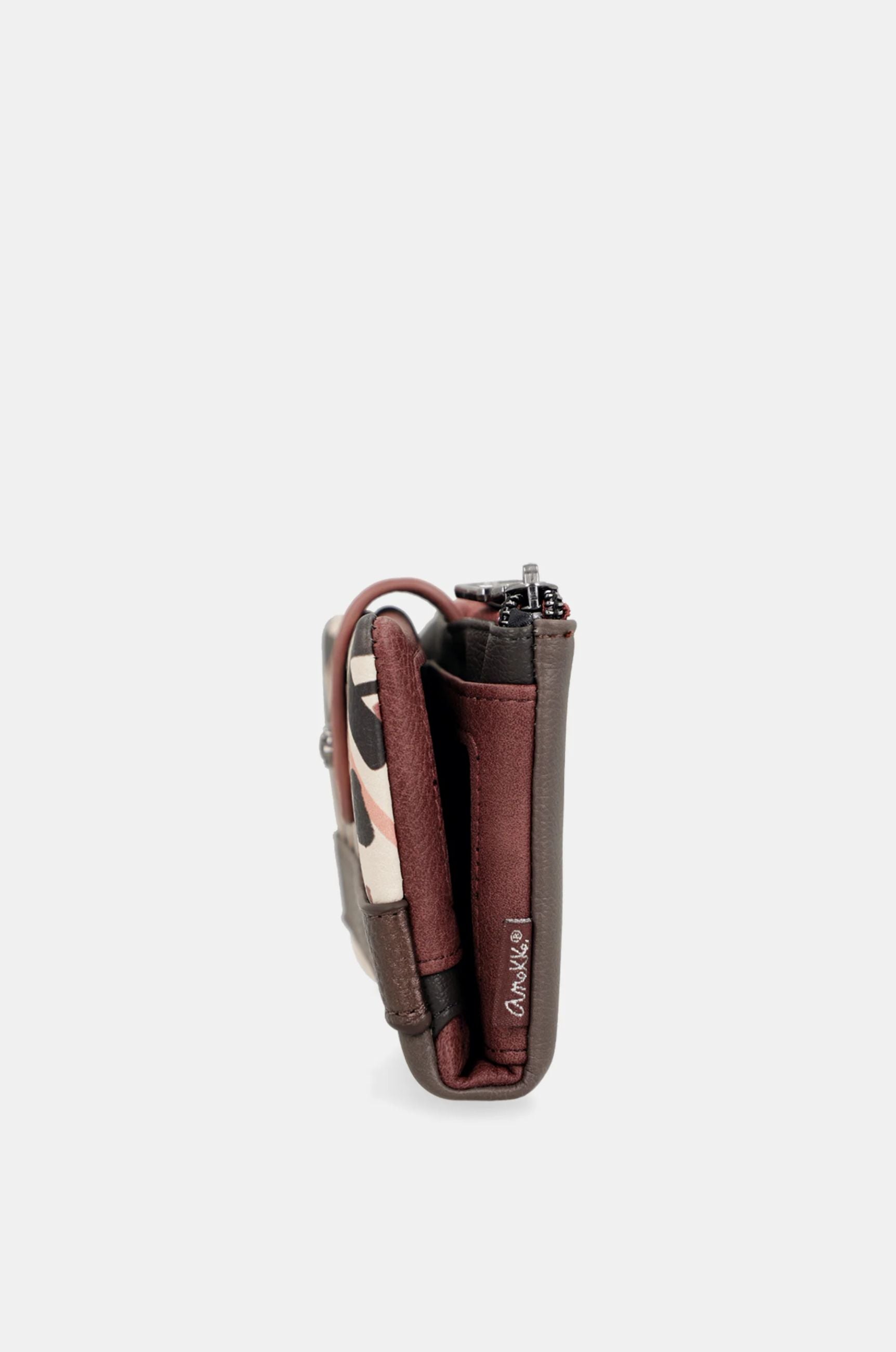Portafoglio Anekke City Moments lungo con chiusura zip Marrone TU | Giò Fashion