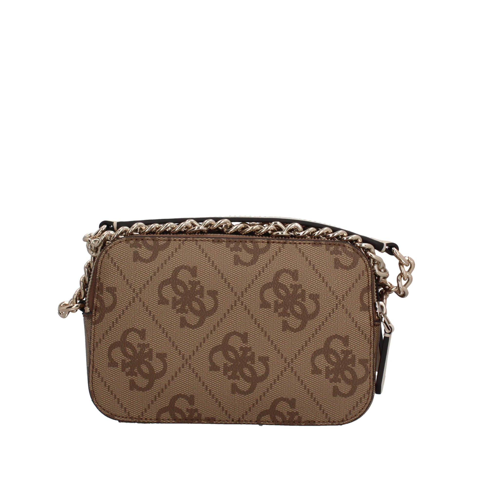 Borsa a tracolla con chiusura zip Guess BEIGE LOGO TU | Giò Fashion