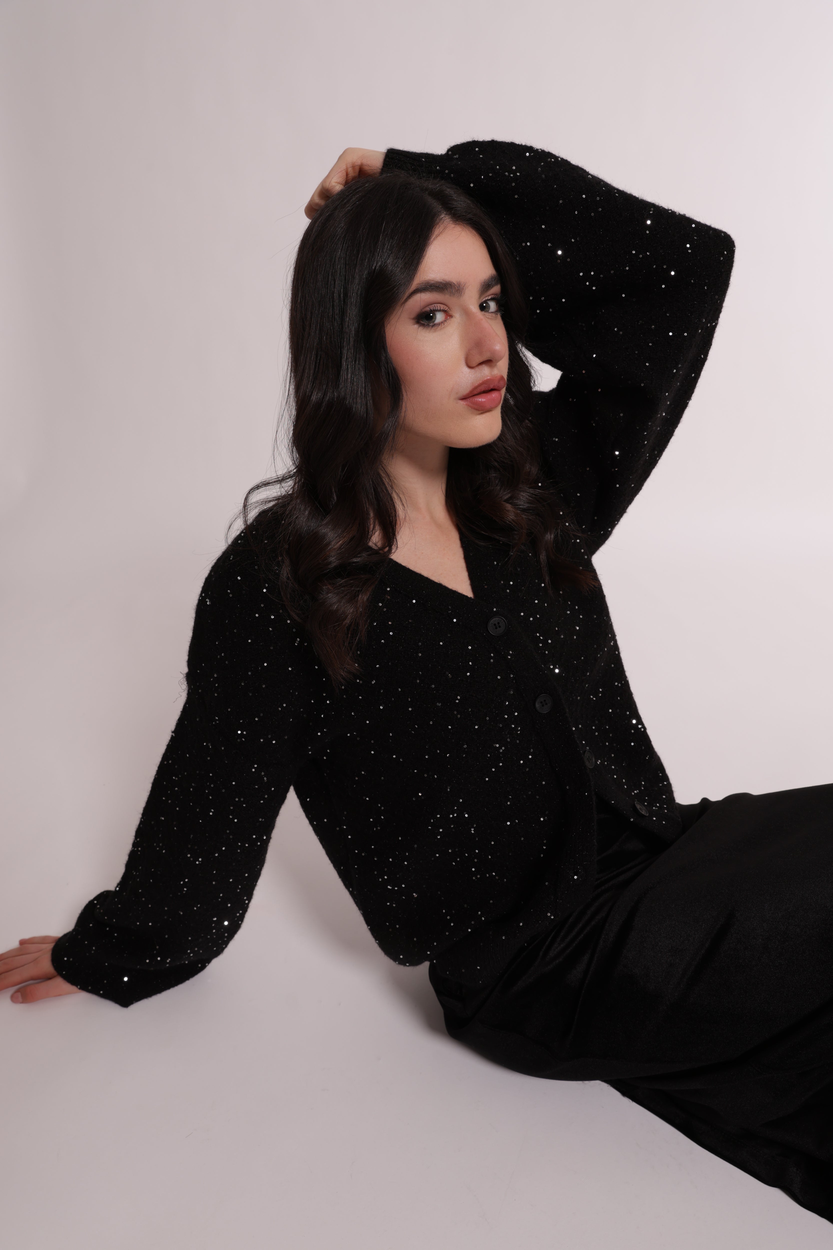 Cardigan Donna Mimi Mua con Paillettes