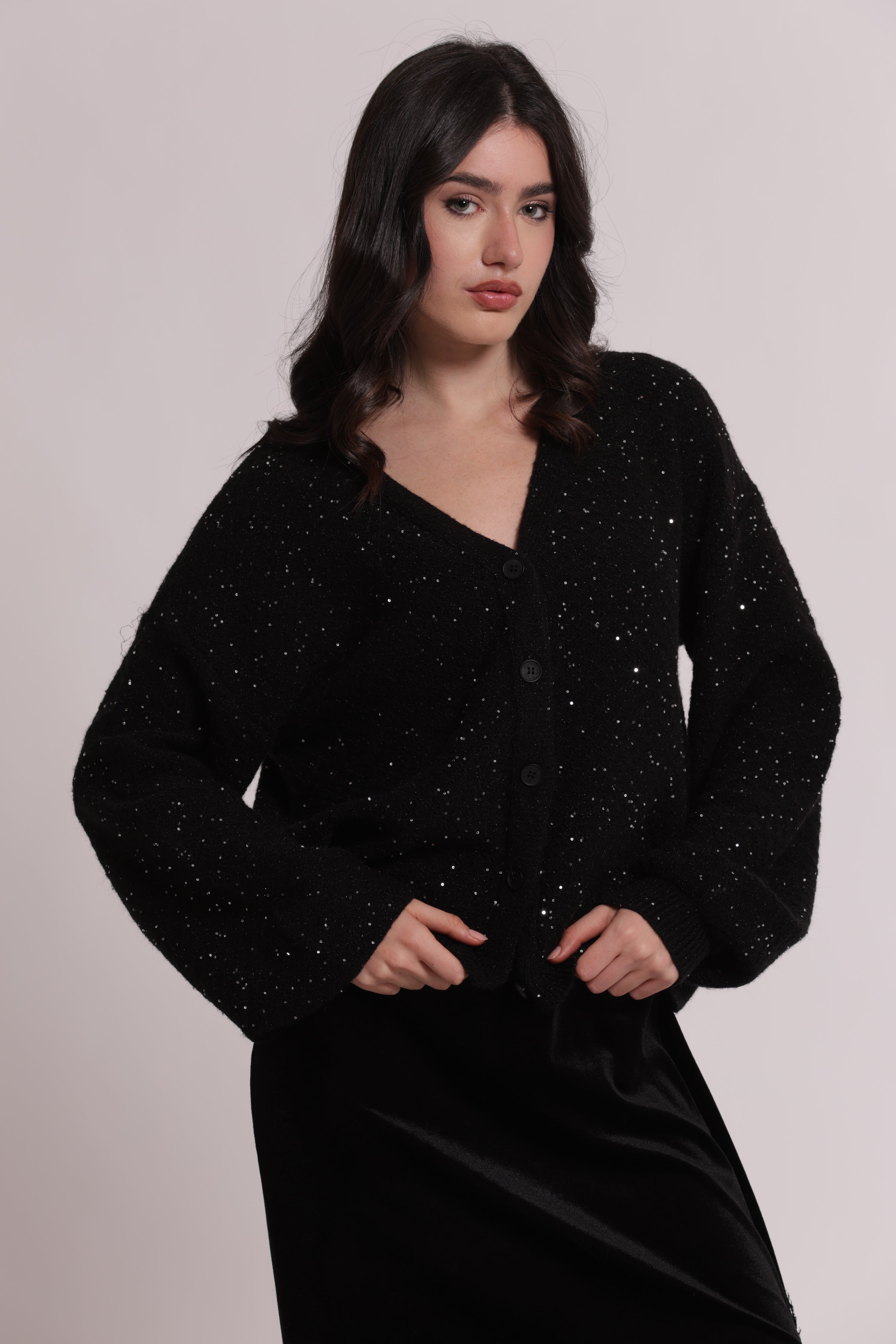 Cardigan Donna Mimi Mua con Paillettes