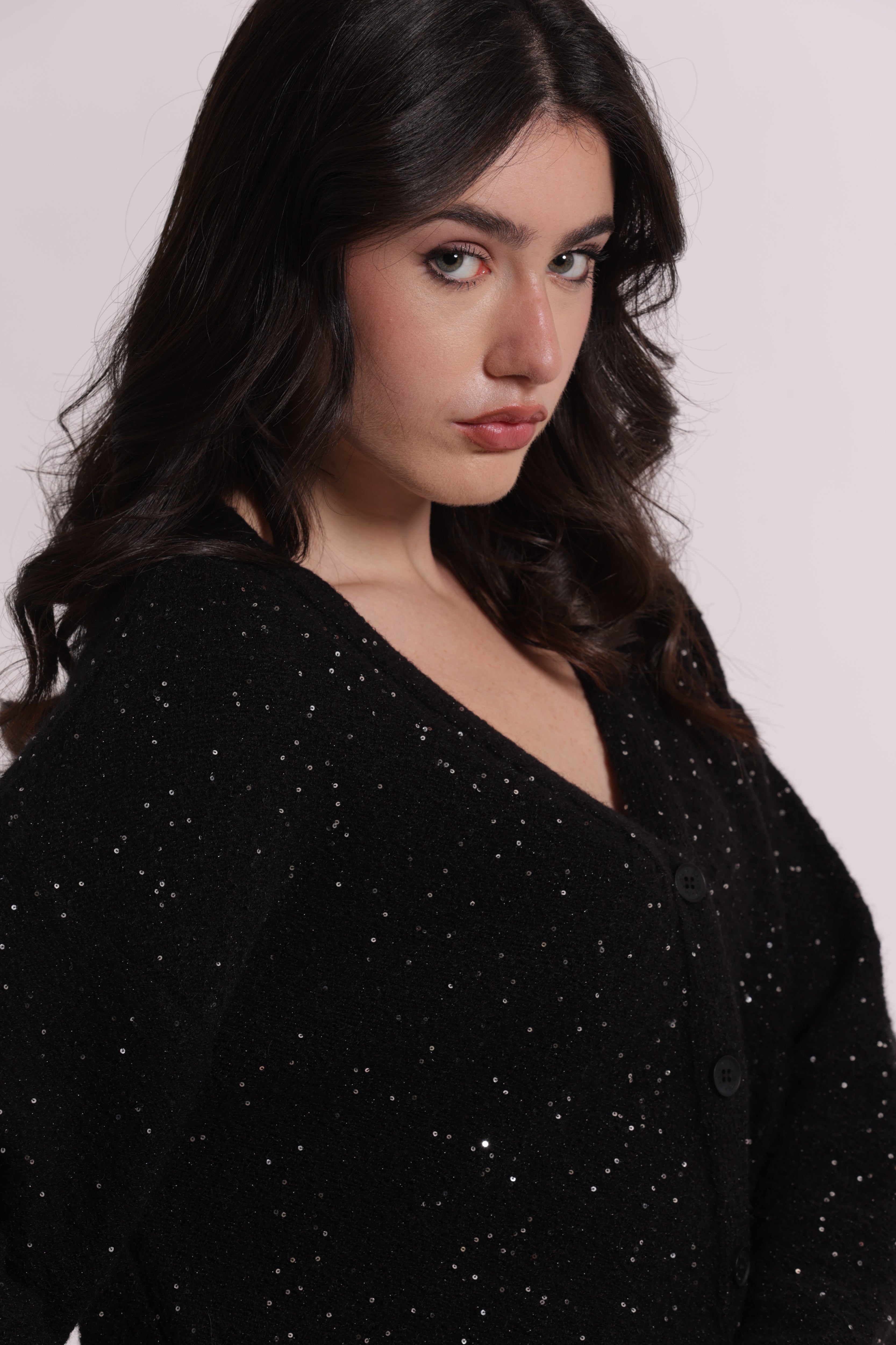 Cardigan Donna Mimi Mua con Paillettes