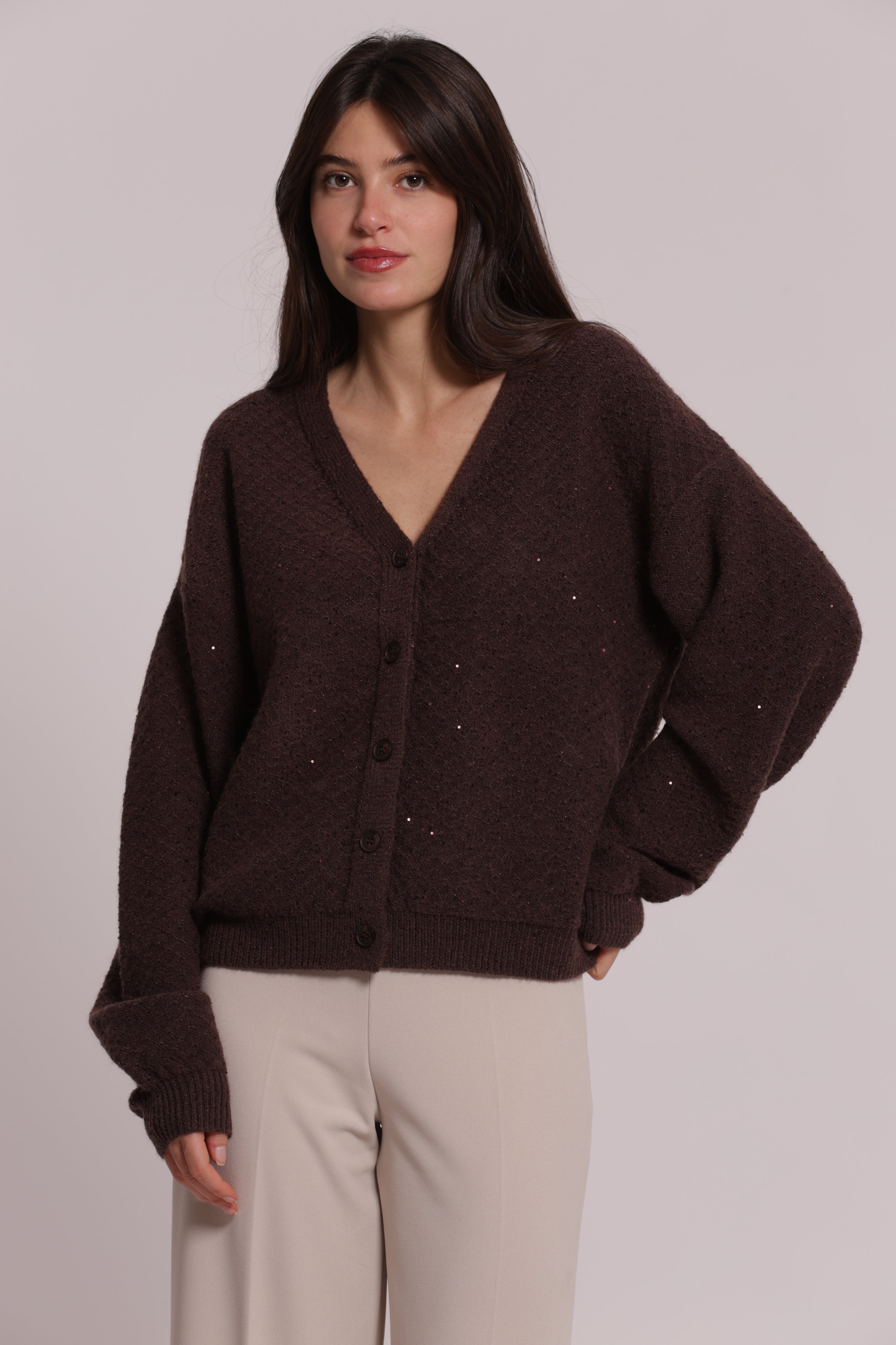 Cardigan Donna Mimi Mua con Paillettes