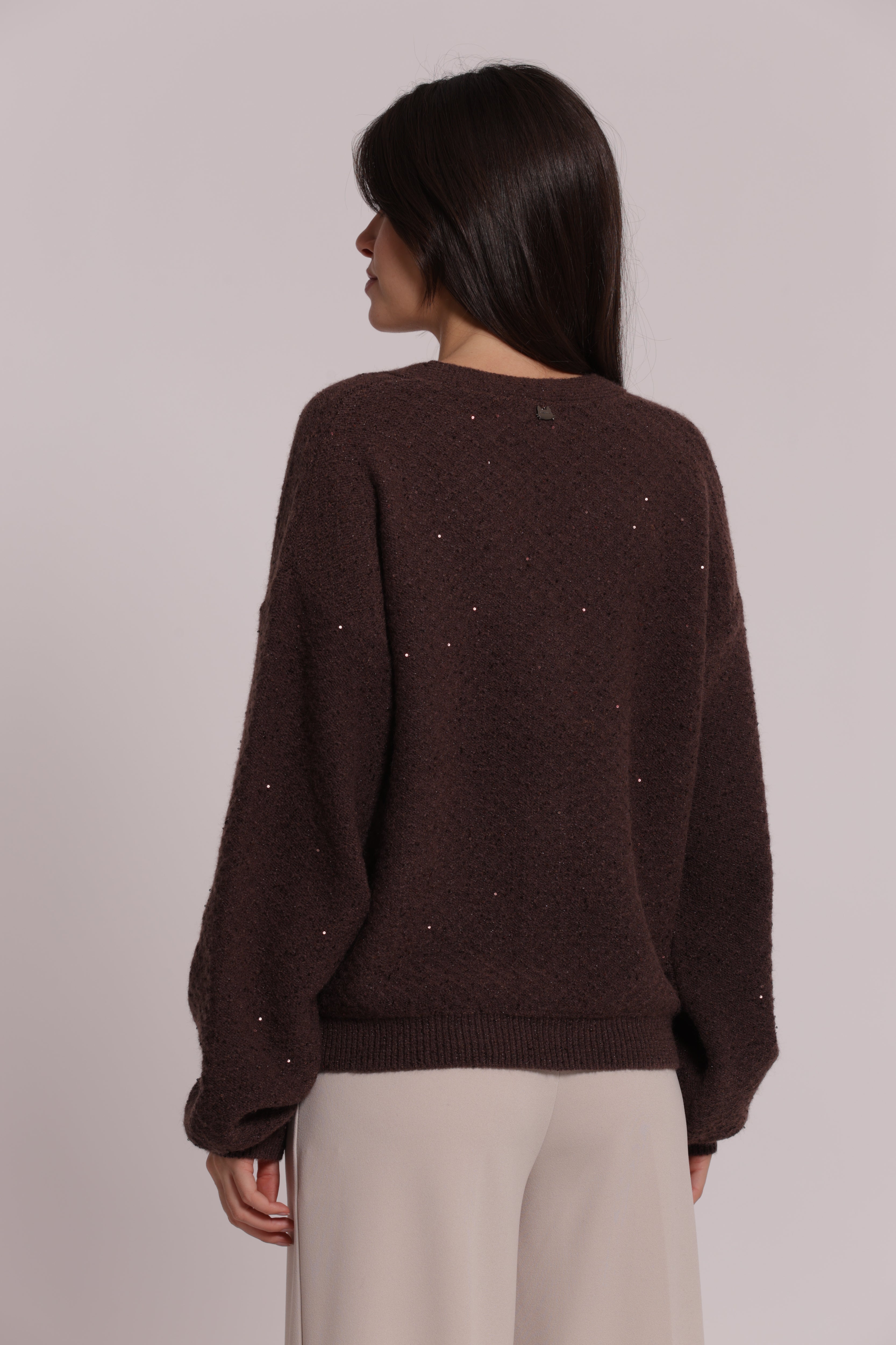 Cardigan Donna Mimi Mua con Paillettes