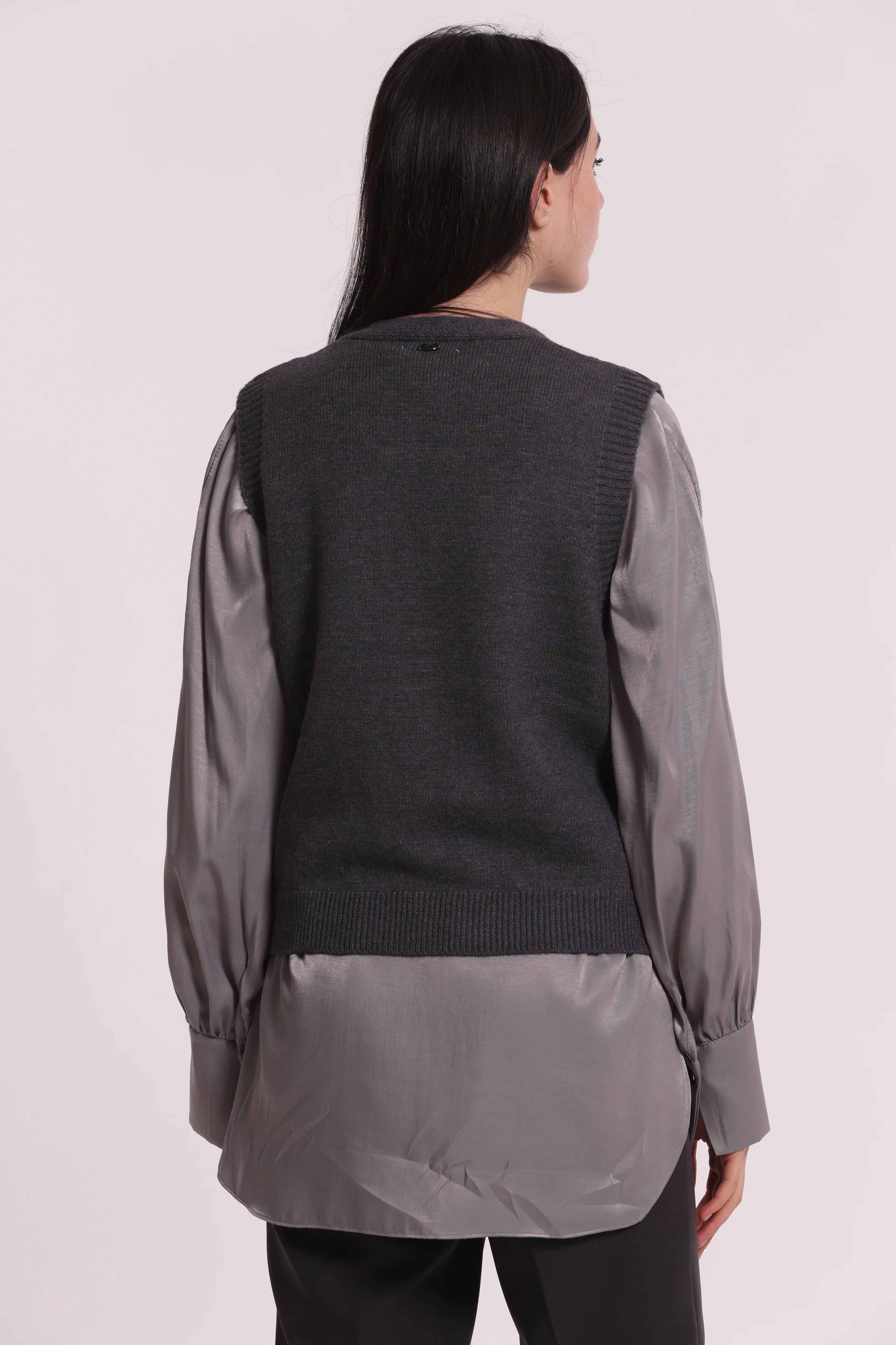 Gilet Donna Mimi Mua con Bottoni Gioiello