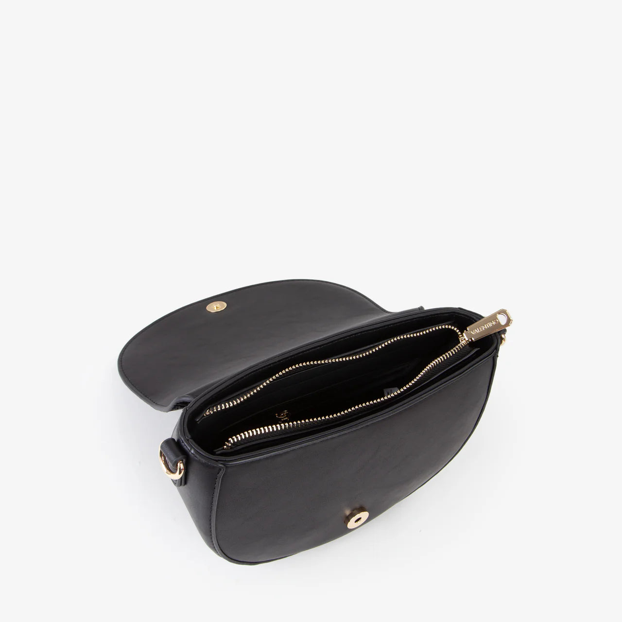 Valentino borsa a tracolla donna con logo in rilievo Nero TU | Giò Fashion