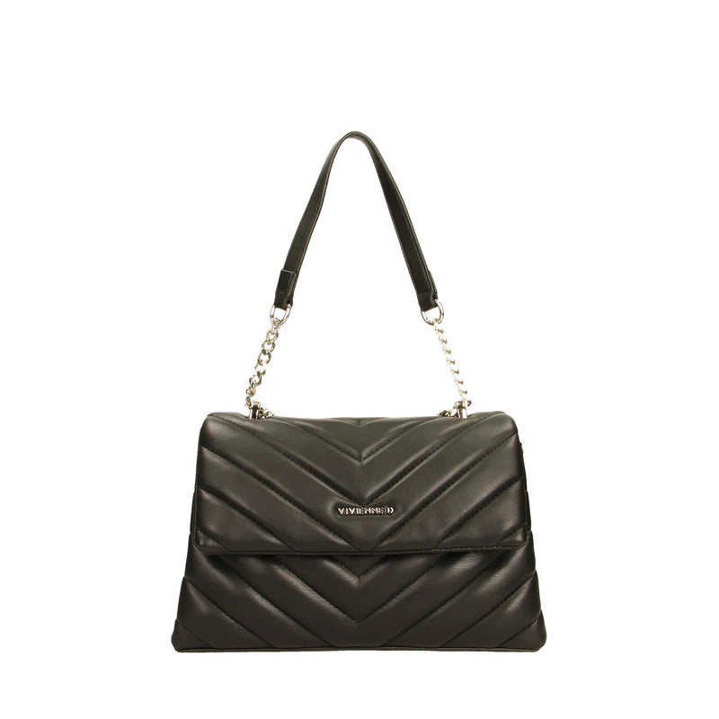 Borsa Vivienne D donna a spalla con catena design elegante moderno Nero TU | Giò Fashion