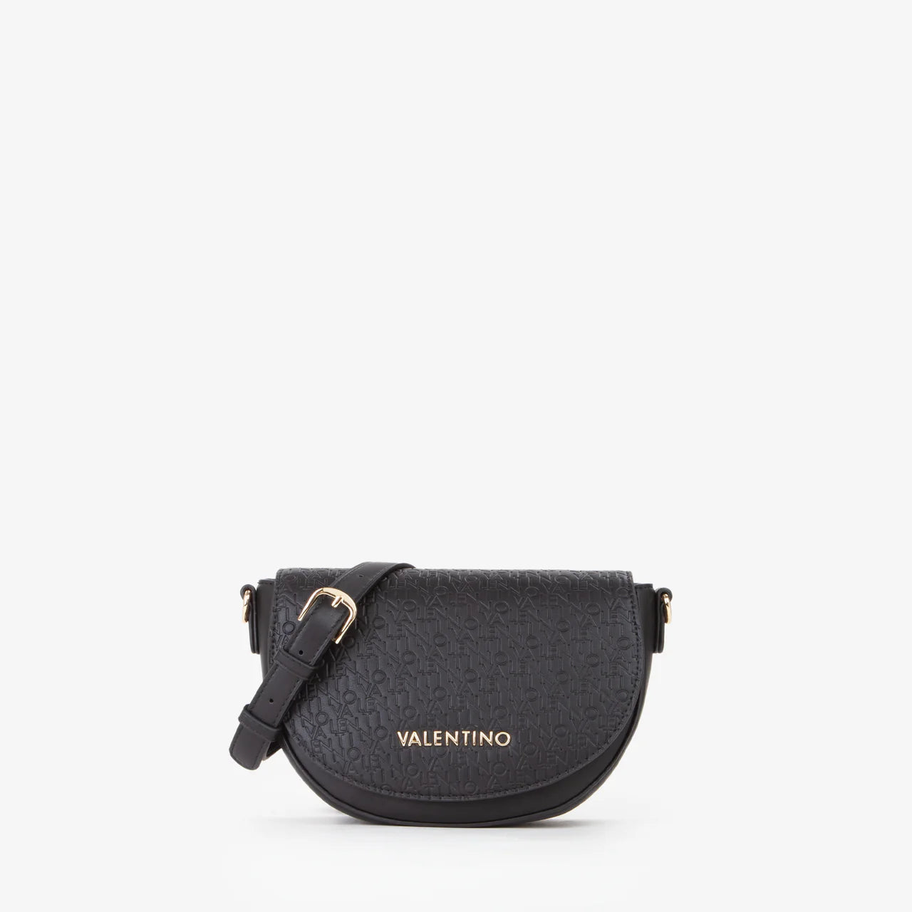 Valentino borsa a tracolla donna con logo in rilievo Nero TU | Giò Fashion