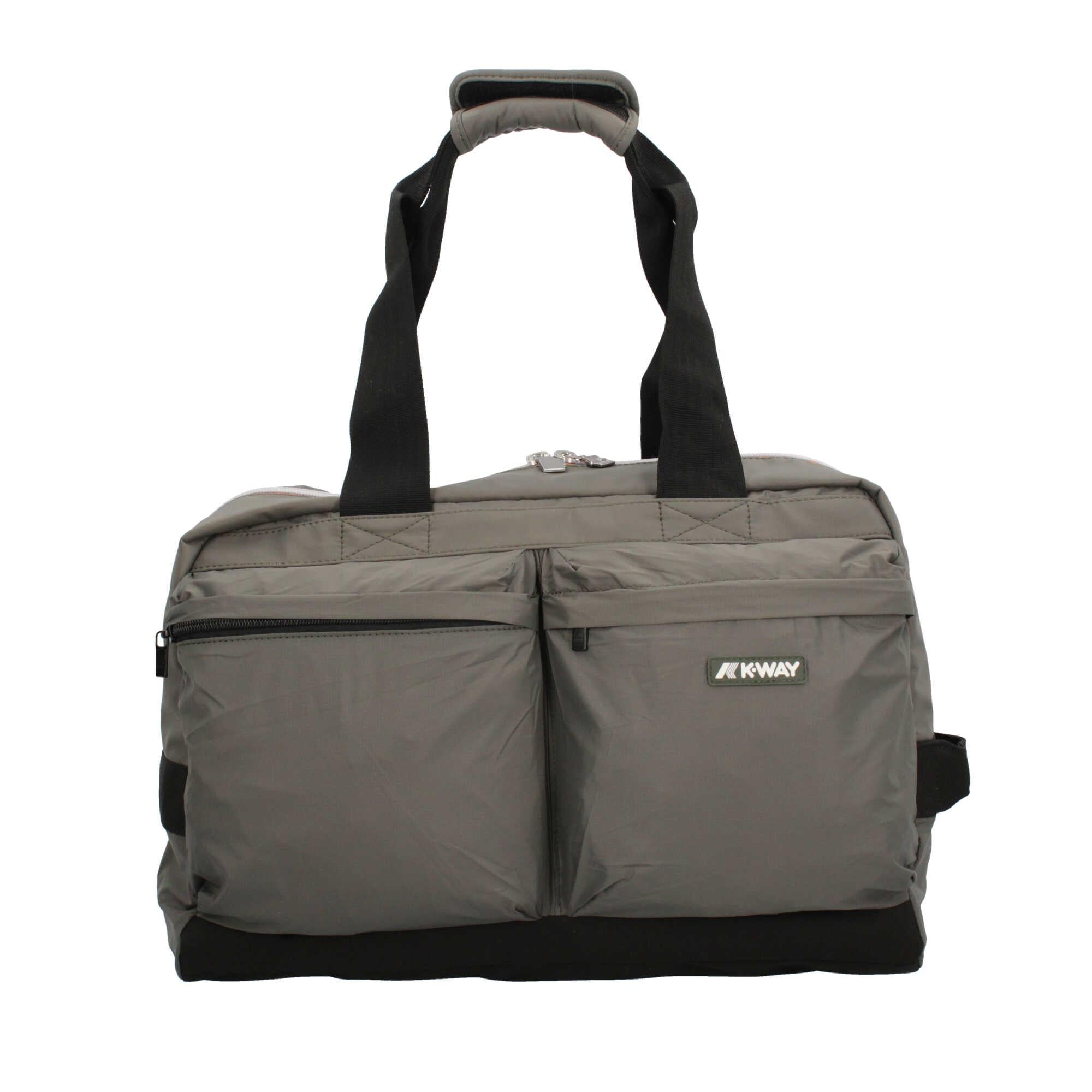 Borsone Kway K7115YW GREEN BLAC TU | Giò Fashion
