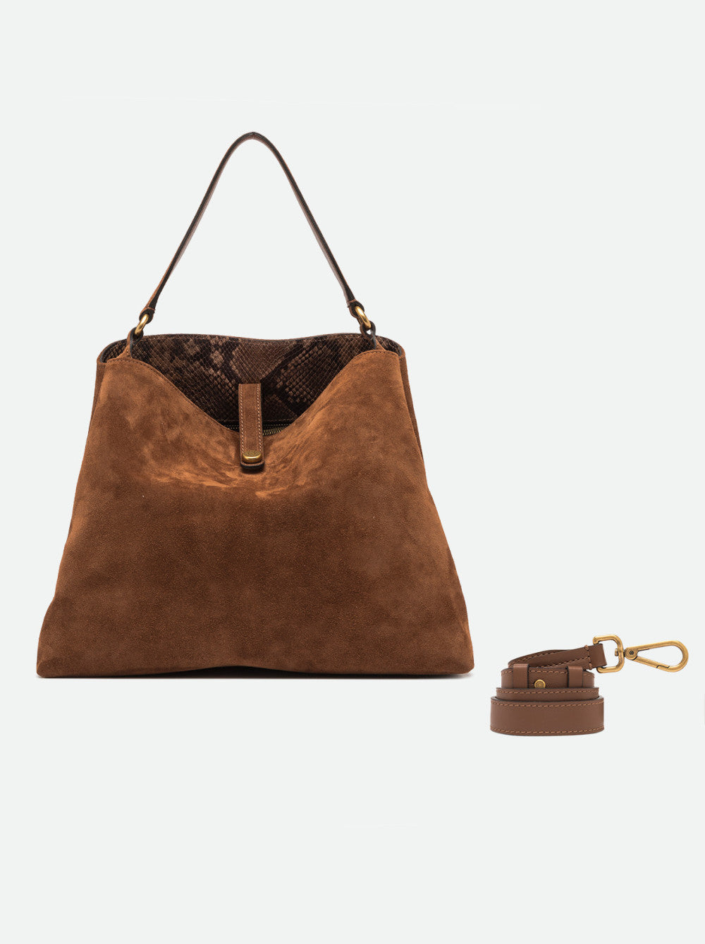 Borsa a Spalla Fiona in Pelle Scamosciata