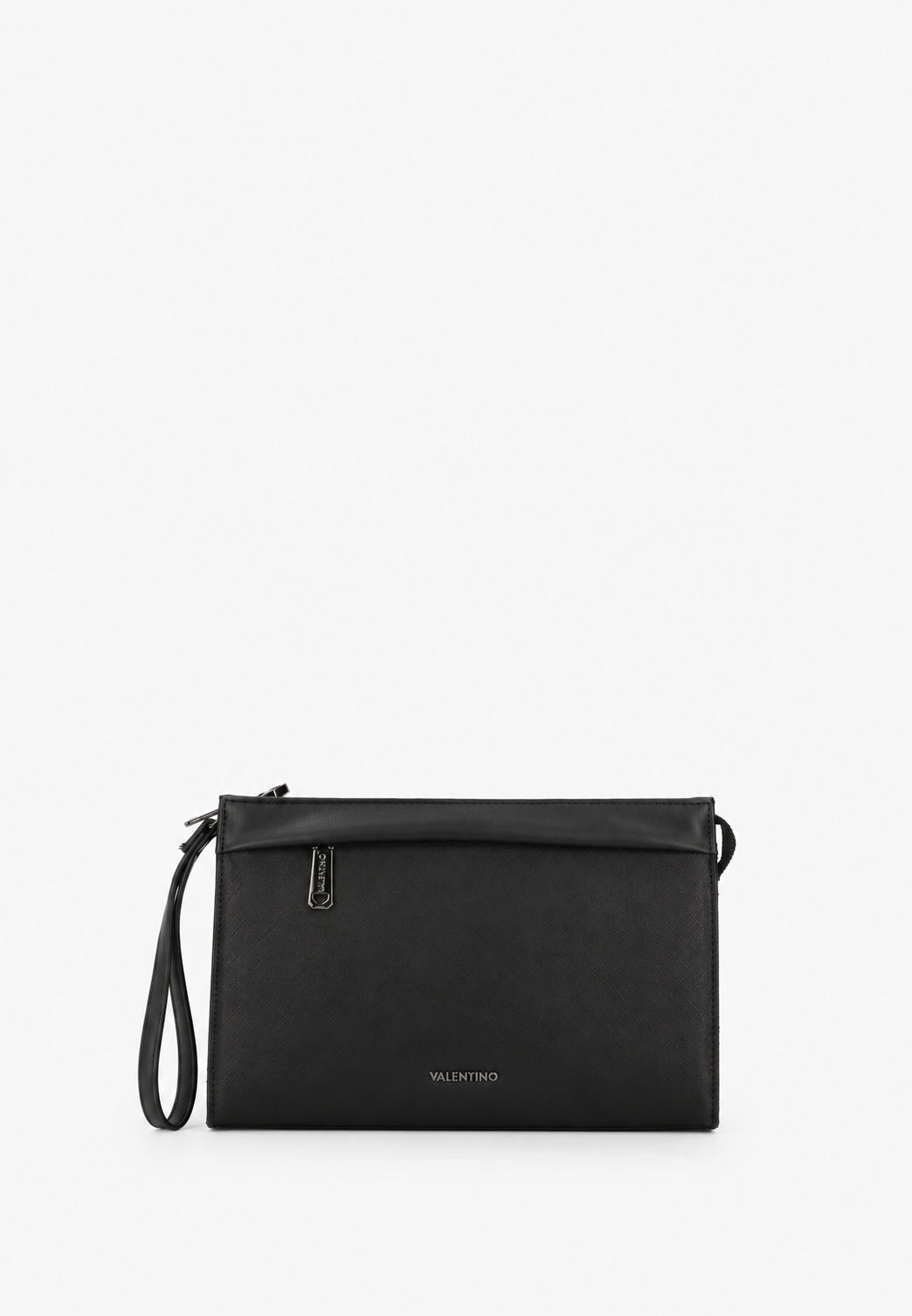 Valentino Pochette Uomo Karo con Zip e Logo