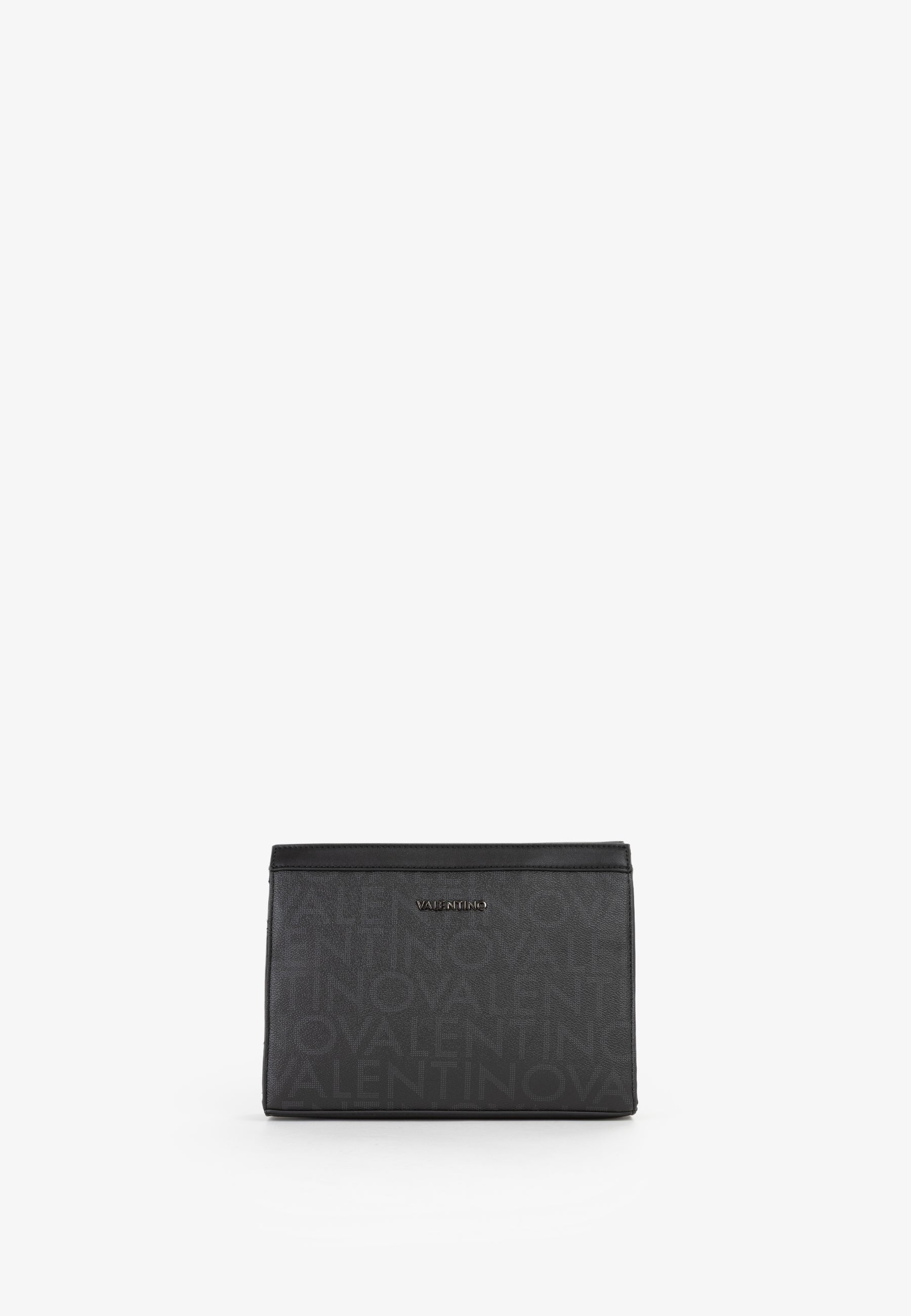 Pochette uomo Mario Valentino con stampa logo all over e chiusura zip Nero TU | Giò Fashion