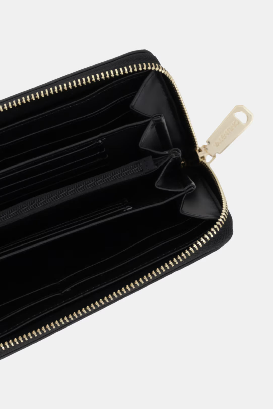 Portafoglio Valentino lungo con chiusura zip e scomparti multipli