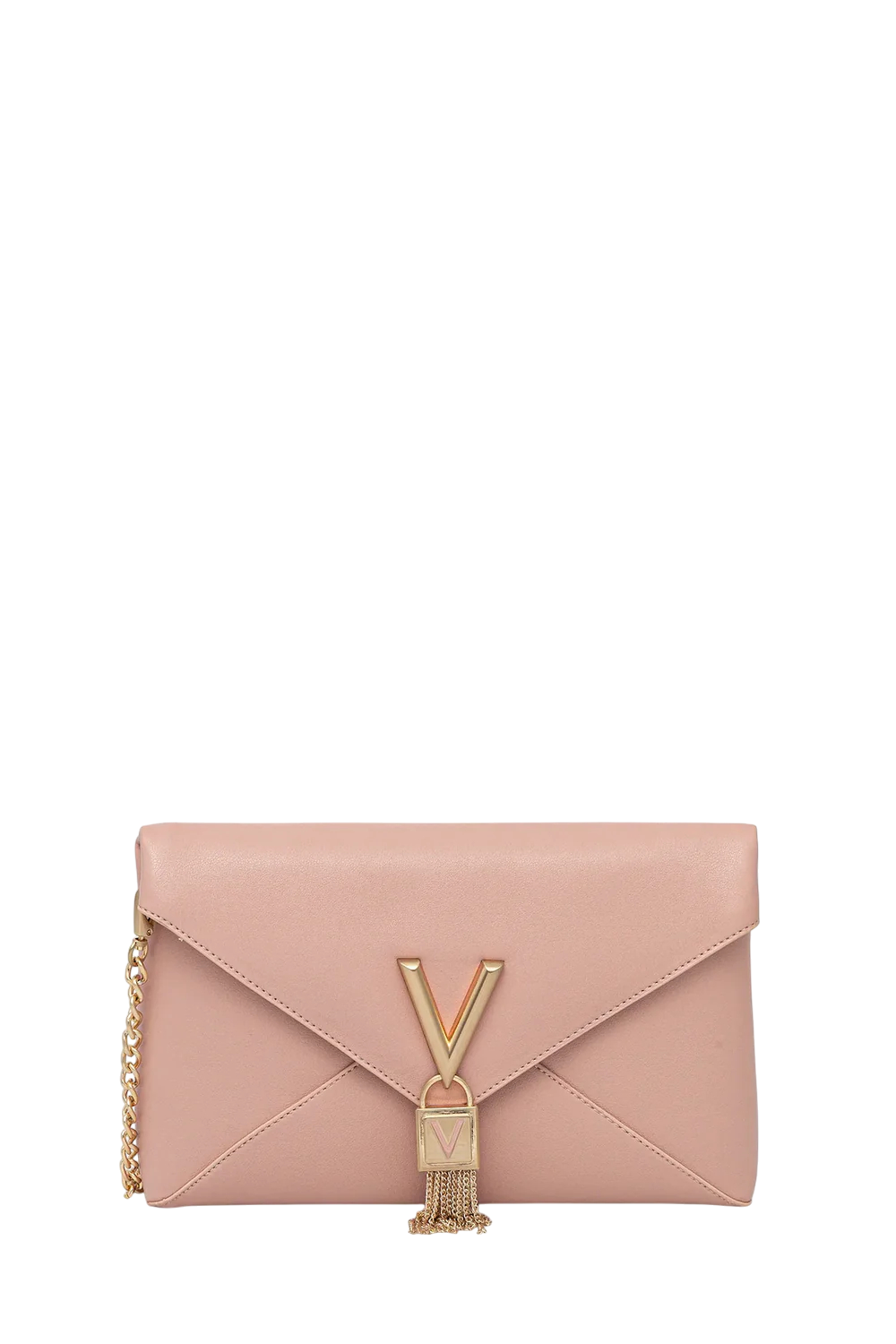 Valentino clutch donna elegante con dettaglio V e patta