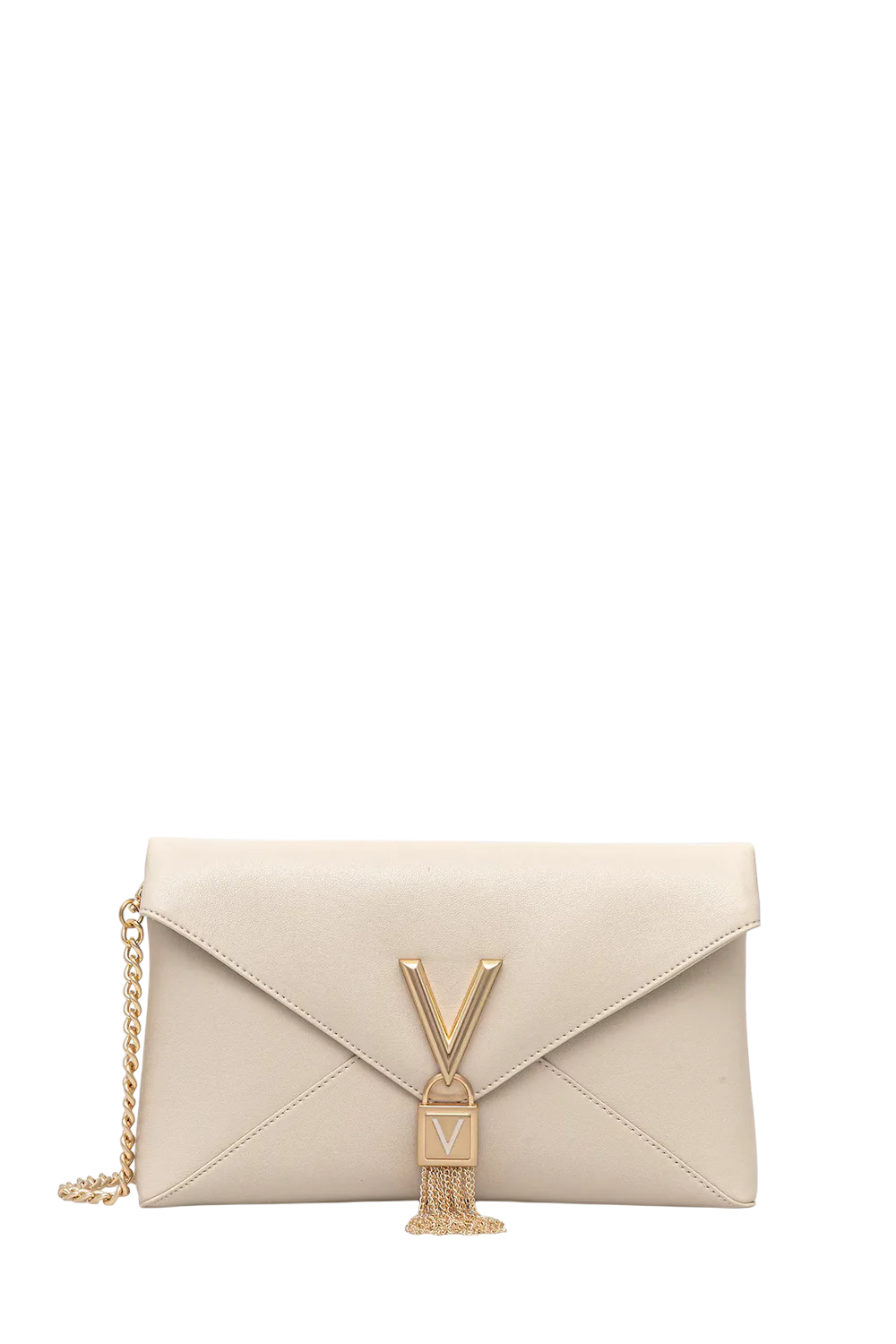 Valentino clutch donna elegante con dettaglio V e patta