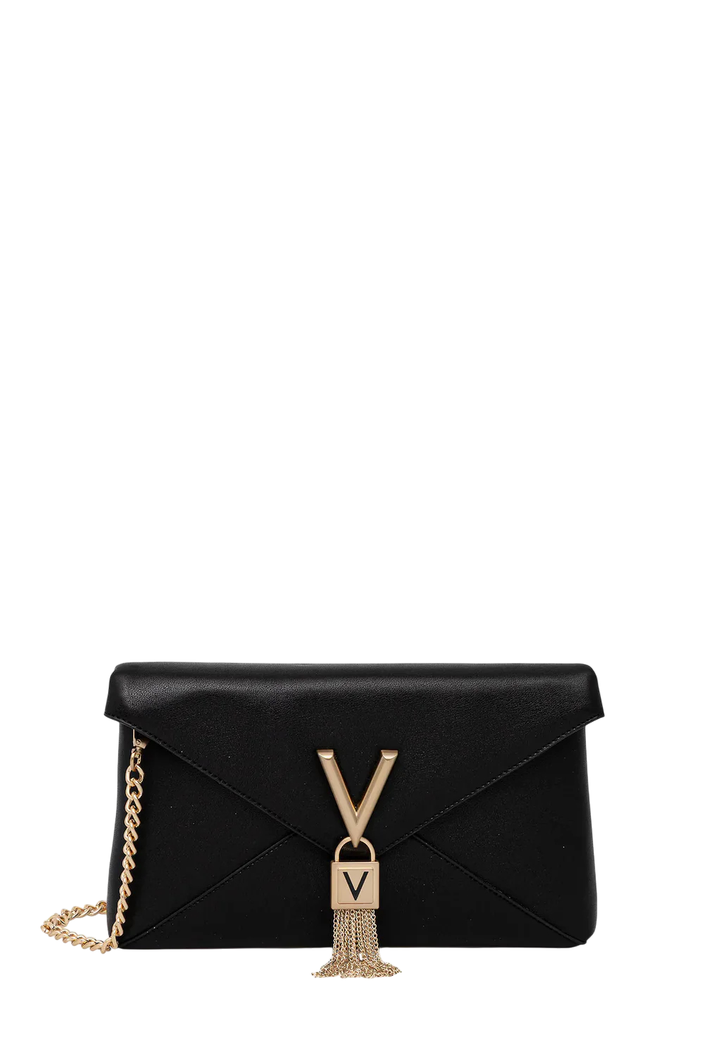Valentino clutch donna elegante con dettaglio V e patta
