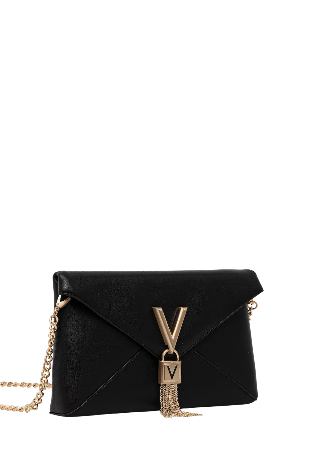 Valentino clutch donna elegante con dettaglio V e patta