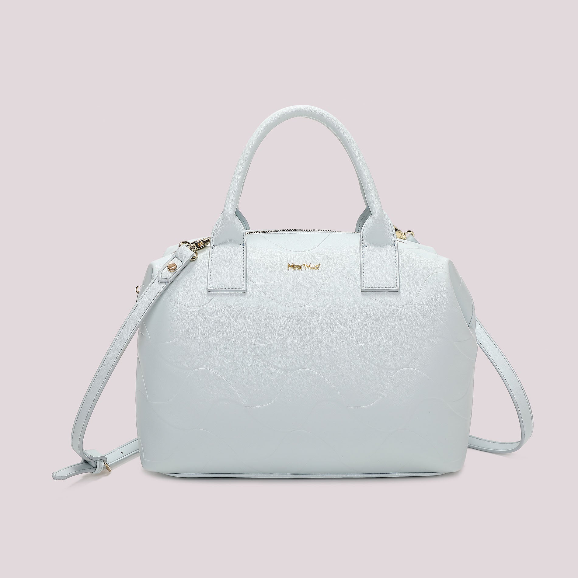 Borsa a mano donna Mimi Mua con tracolla e motivo trapuntato stile elegante CELESTE TU | Giò Fashion