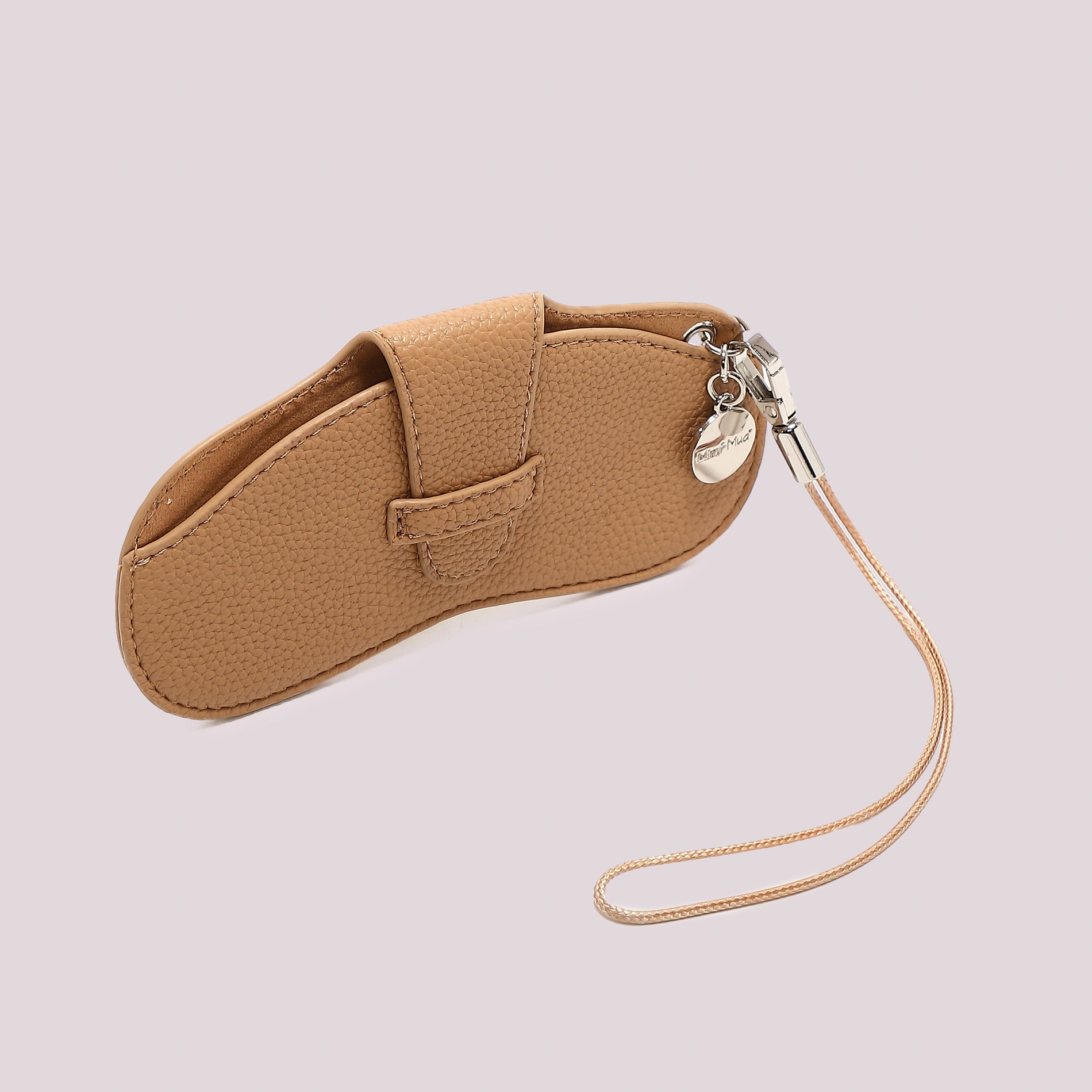 Mimi Mua porta occhiali compatto con laccetto CAMMELLO TU | Giò Fashion