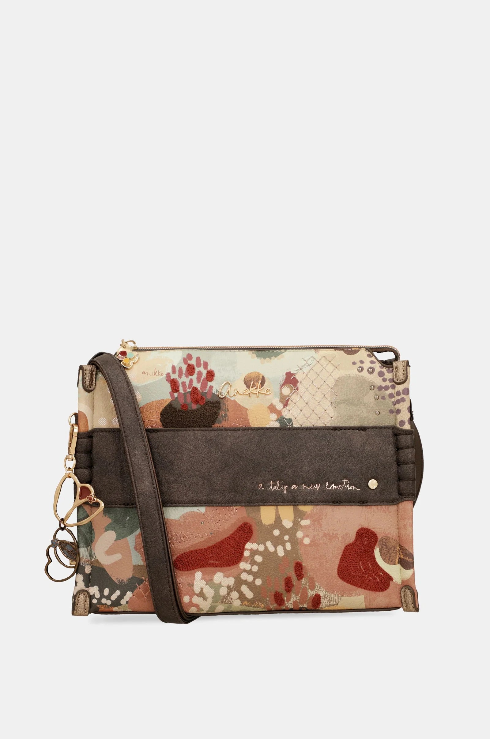Borsa a Tracolla Donna Anekke Quadrata con Tasche