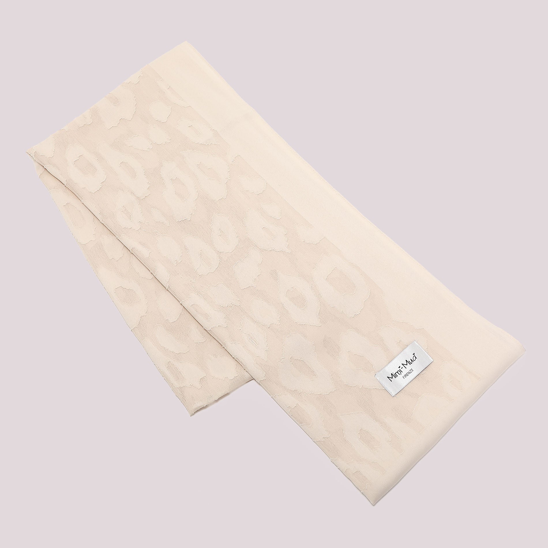 Mimi Mua foulard donna leggero con texture elegante Beige U | Giò Fashion