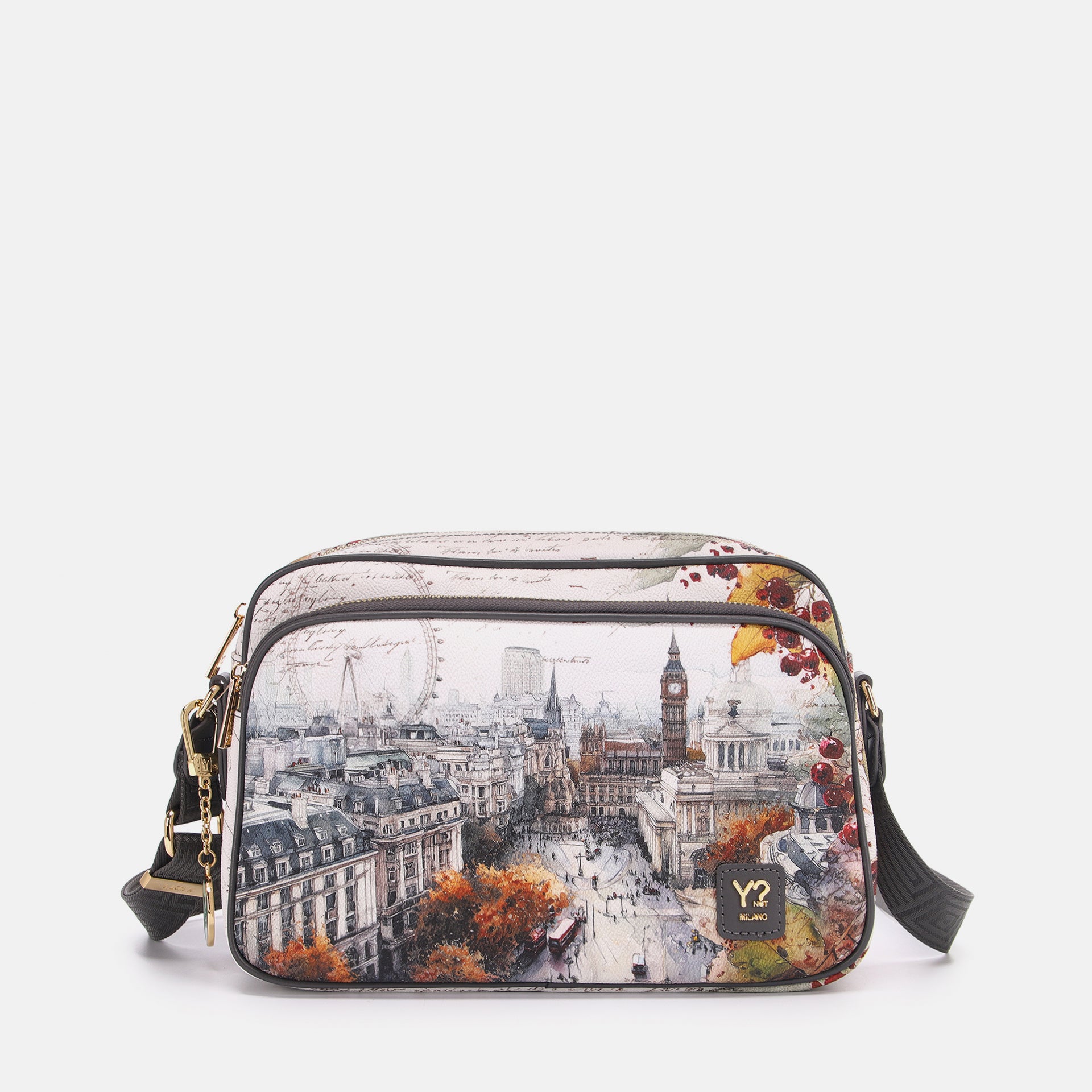 Ynot? Yes Bag Borsa Reporter Donna con Tracolla in Tessuto