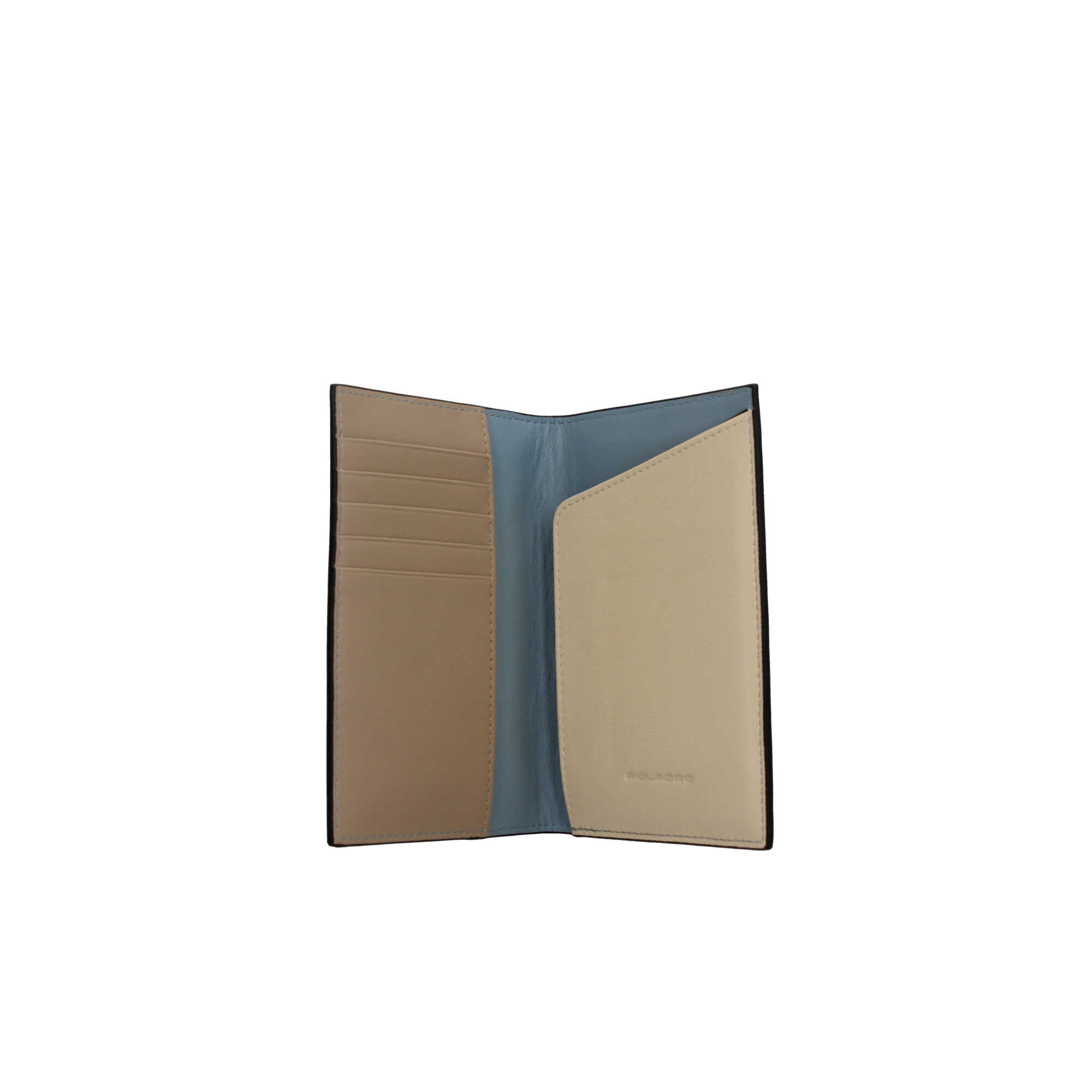 Piquadro porta passaporto in pelle con protezione RFID e scomparti per carte Blu TU | Giò Fashion