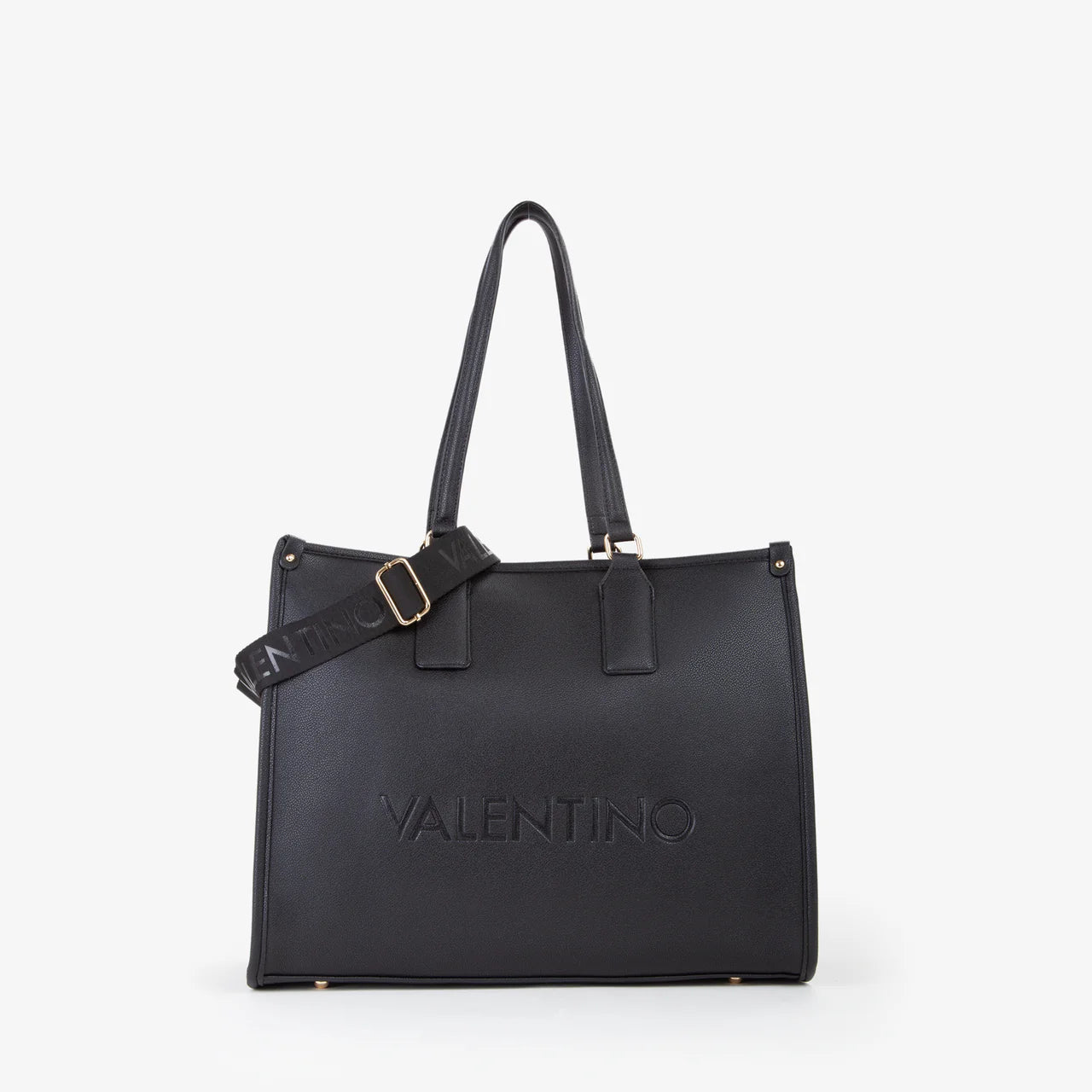 Valentino shopper a spalla con scomparti multipli Nero TU | Giò Fashion