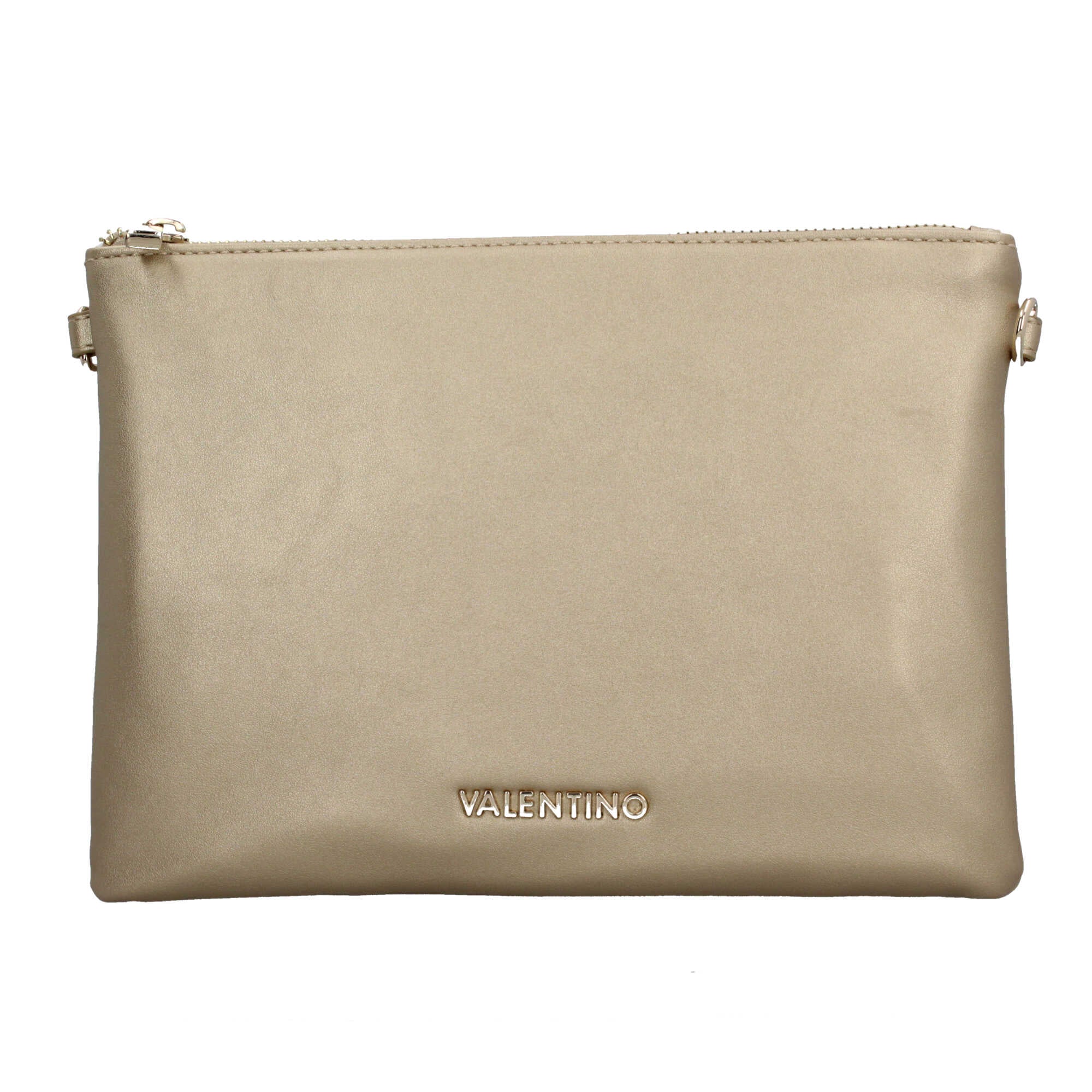 Mario Valentino pochette donna elegante con chiusura zip Oro TU | Giò Fashion