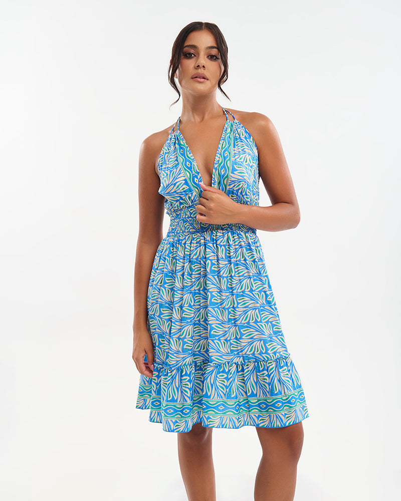 Ble Resort Collection Abito Corto con Dettagli
