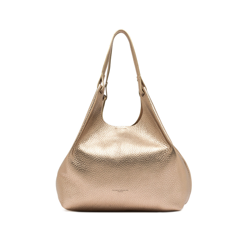 Borsa a Spalla Gianni Chiarini Dua in pelle metallizzata BRONZE TU | Giò Fashion