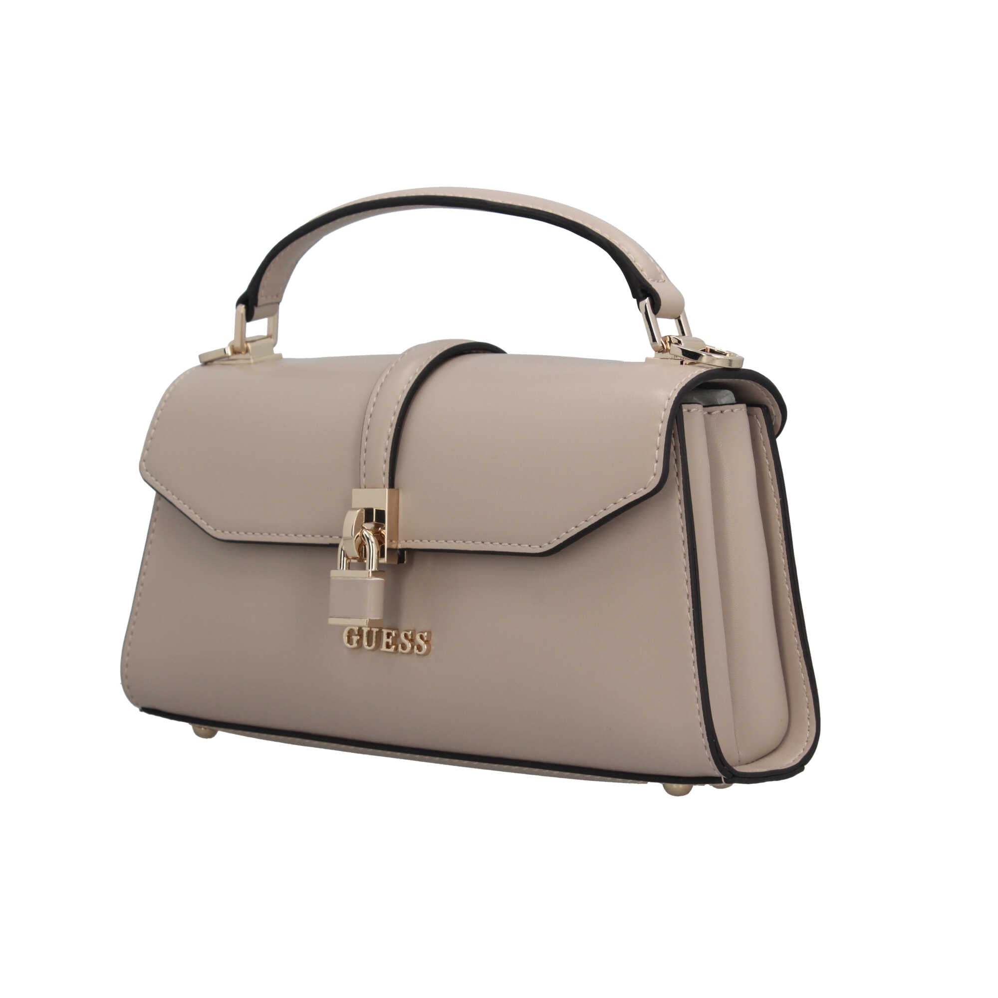 Borsa a mano Guess elegante con chiusura a girello Beige TU | Giò Fashion