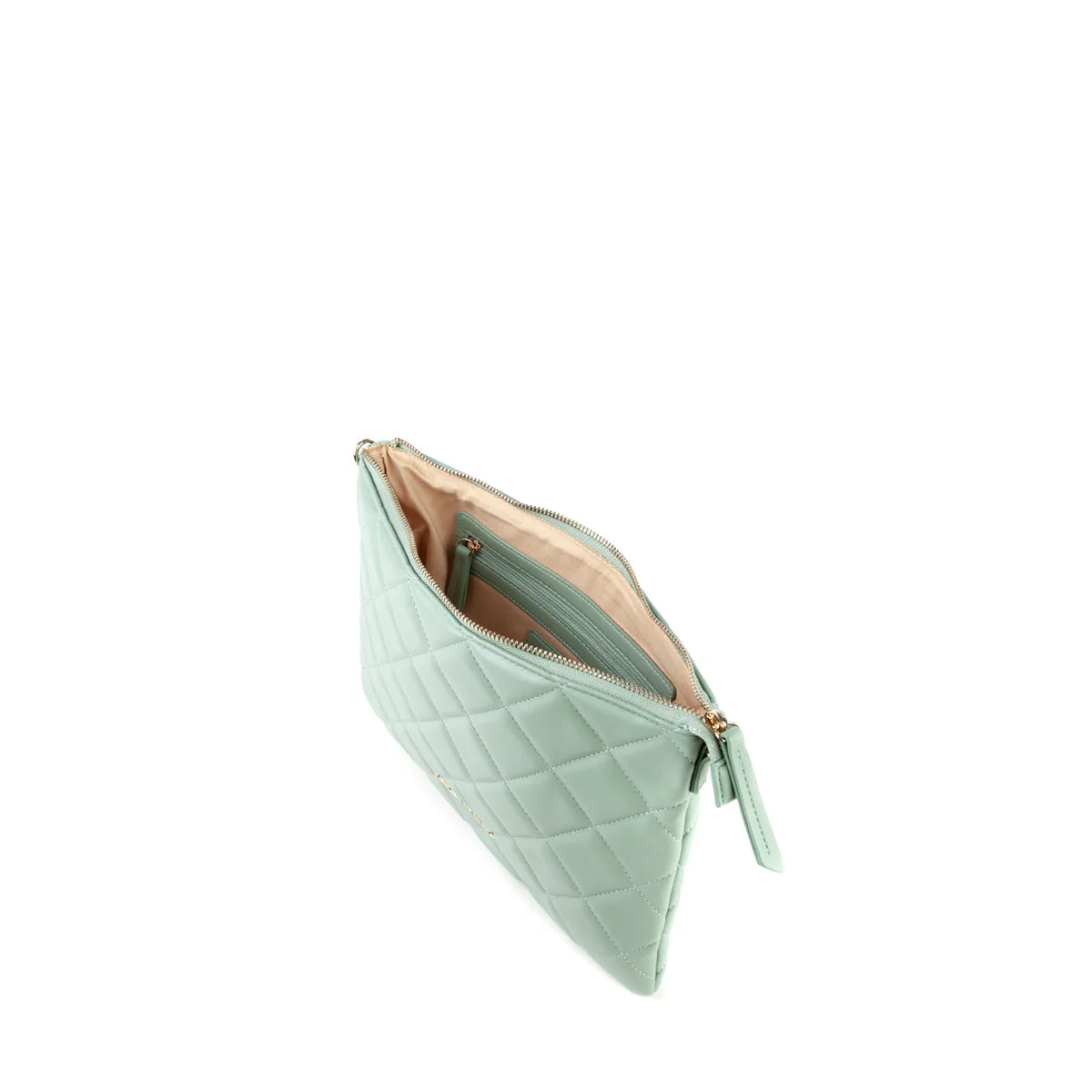 Pochette Valentino Ocarina con lavorazione matelassé e tracolla Verde TU | Giò Fashion