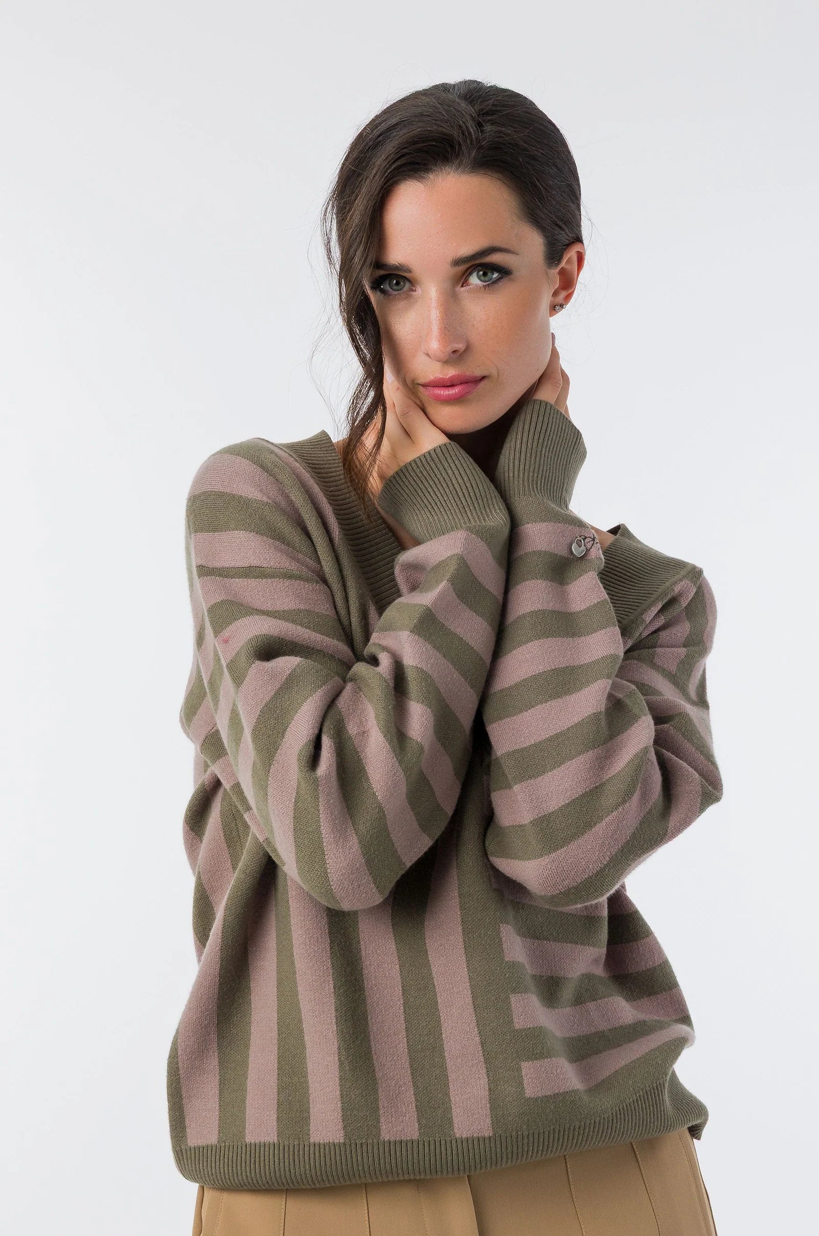 Maglione Donna Anekke a Righe in Maglia dal Design Casual Chic
