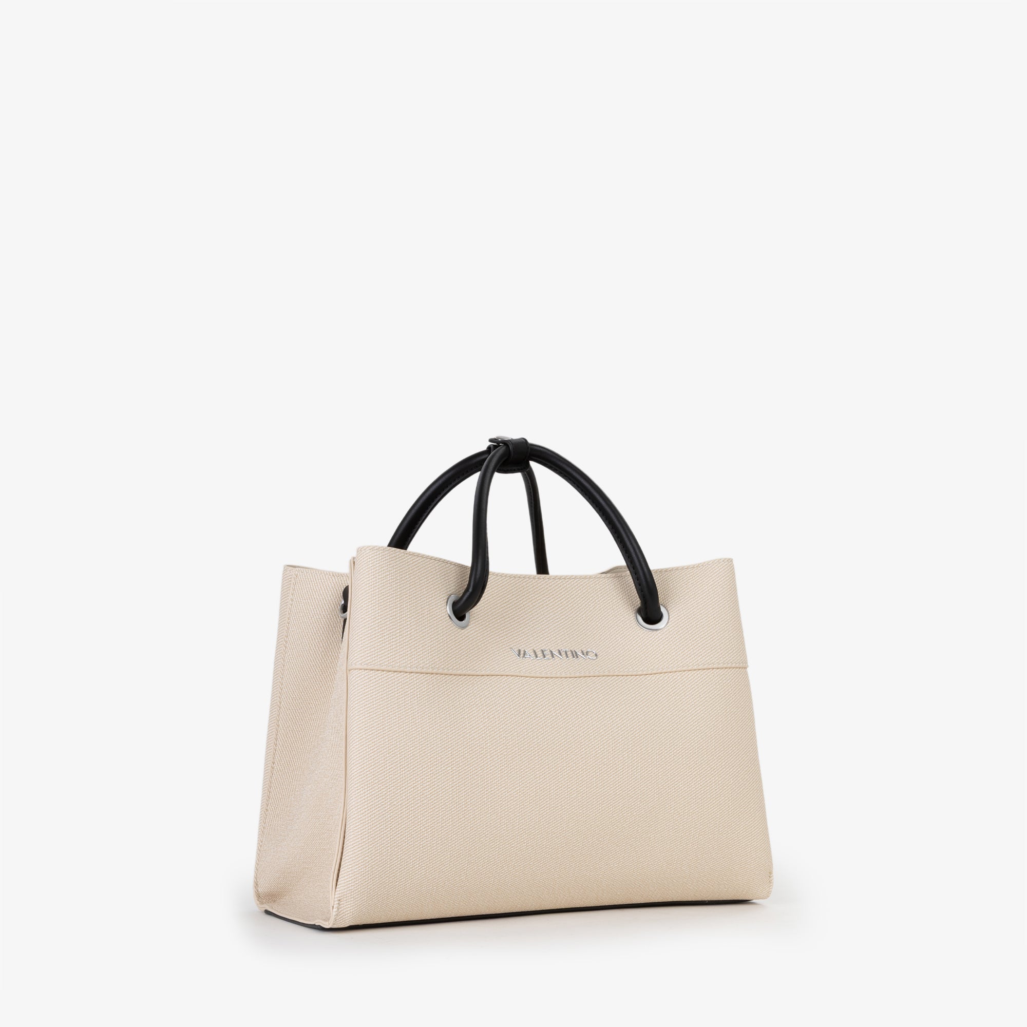 Borsa a mano Mario Valentino in tessuto con manici rigidi e tracolla regolabile Nero TU | Giò Fashion