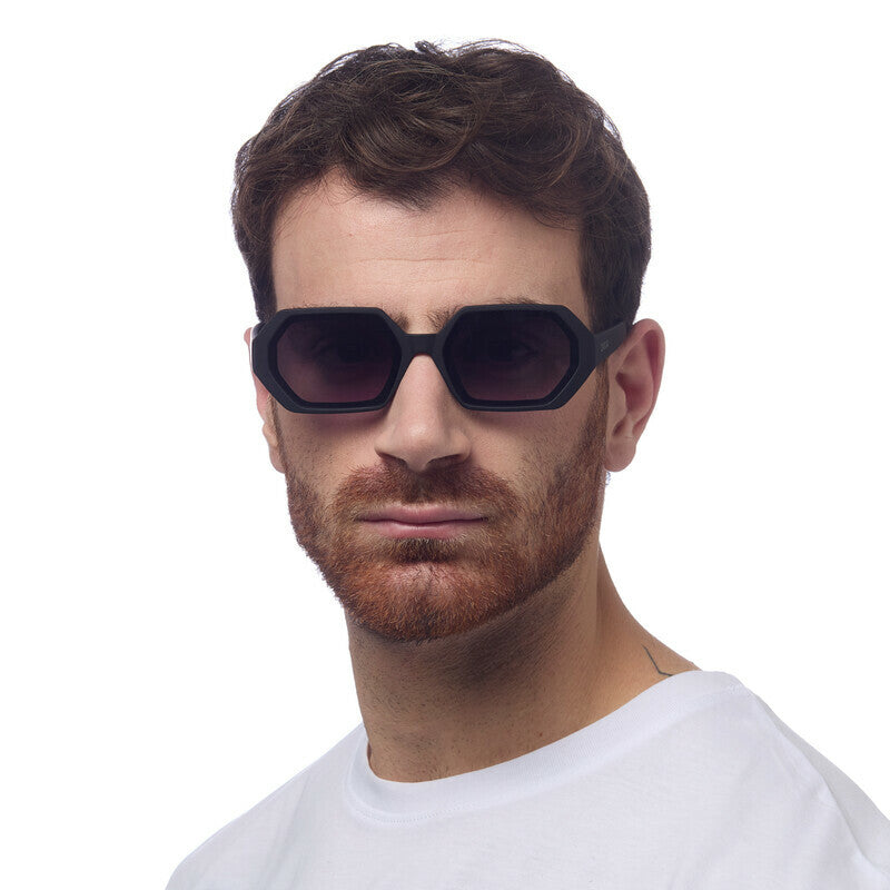 OKKIA Andrea Occhiali da Sole Unisex Esagonali con Lenti Sfumate e Protezione UV400