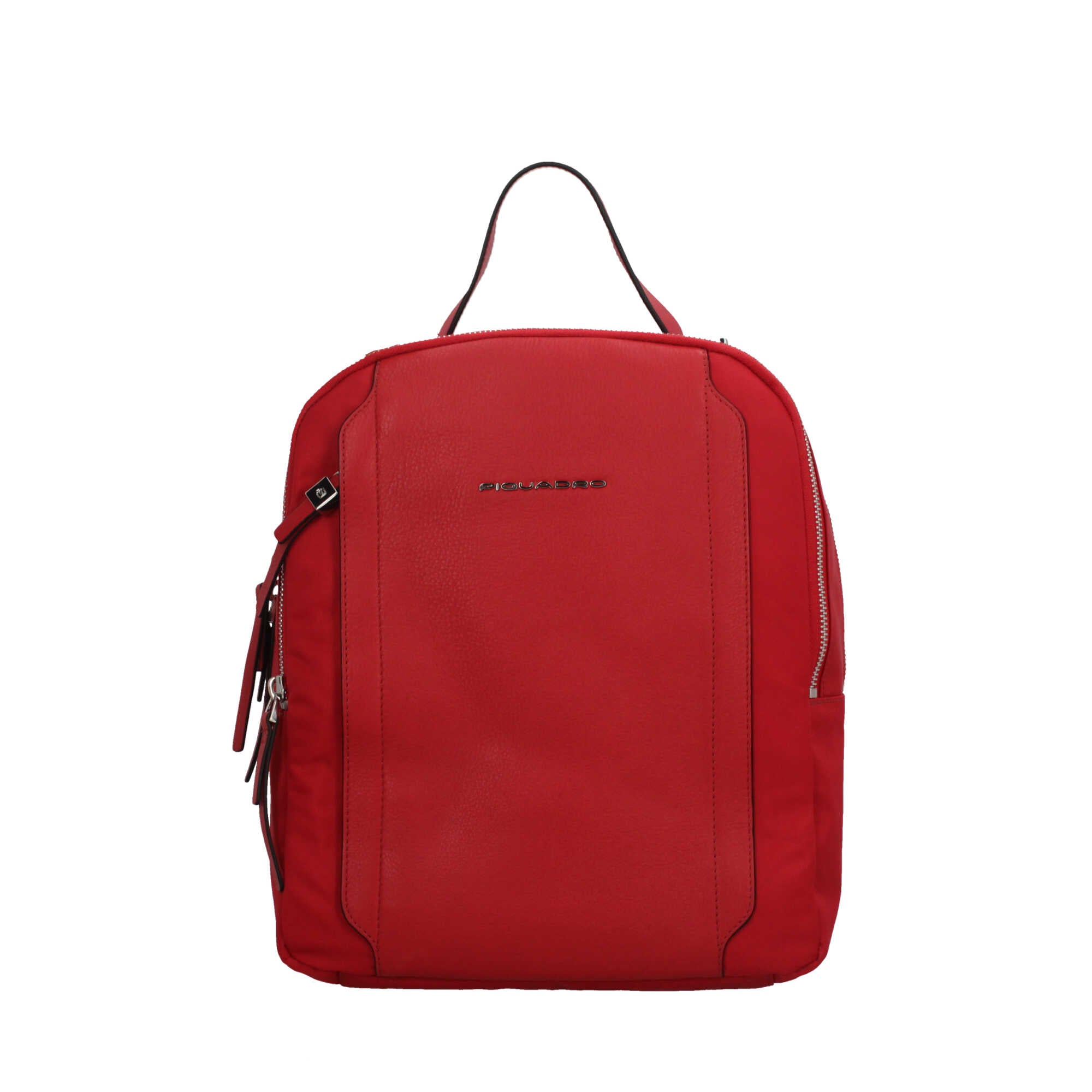 Piquadro zaino in pelle con scomparto per iPad Pro 12.9" e protezione RFID Rosso TU | Giò Fashion