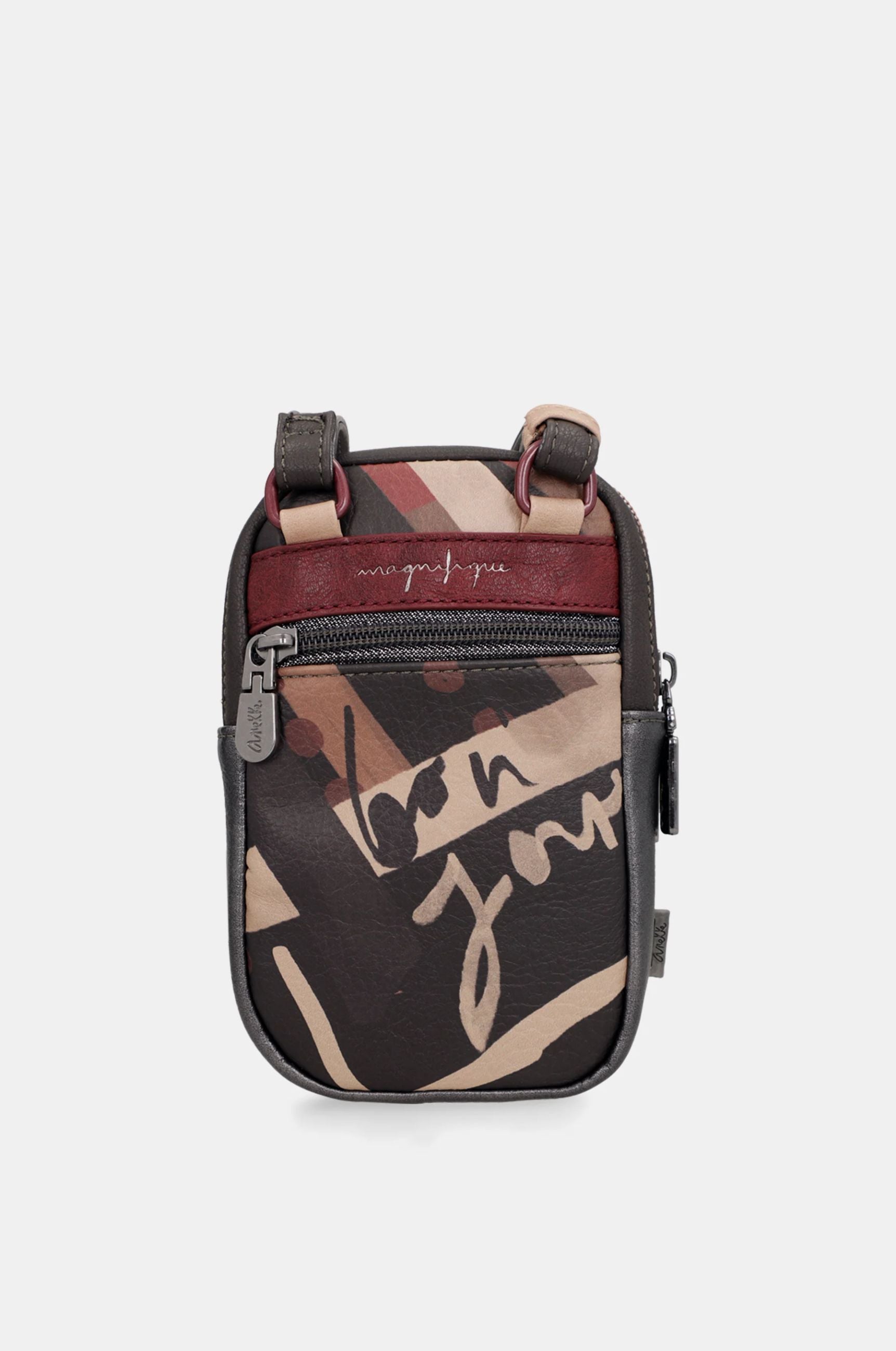 Borsa a tracolla piccola Anekke City Moments con stampa Parigi Nero TU | Giò Fashion