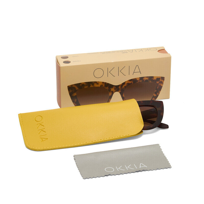 OKKIA Claudia Occhiali da Sole Donna Cat Eye Oversize con Protezione UV400