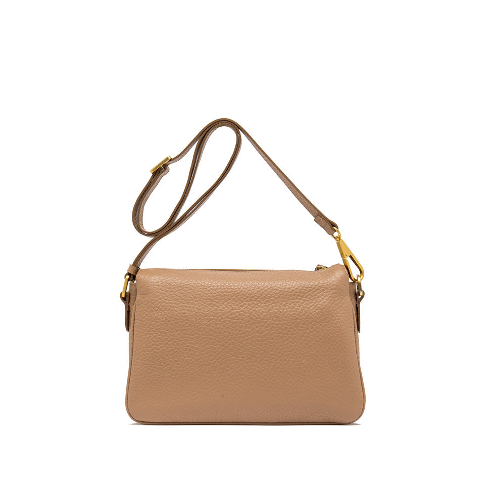 Borsa a Tracolla Gianni Chiarini Brooke in pelle martellata TAN TU | Giò Fashion