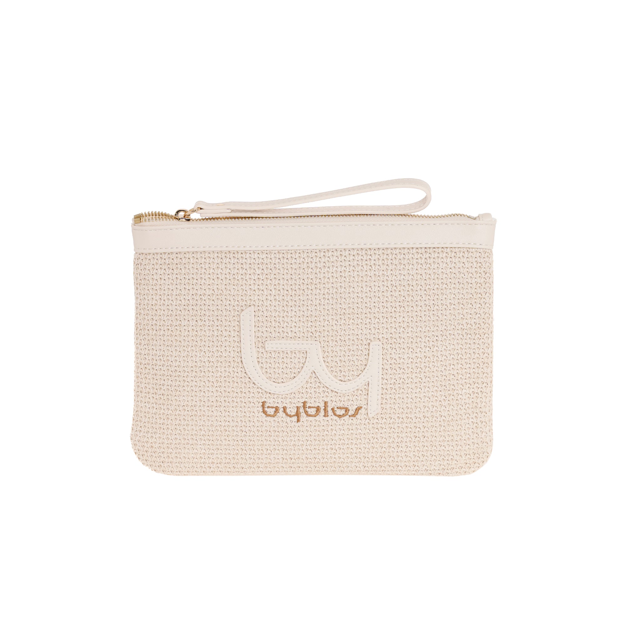 Pochette Byblos donna con polsiera e design in tessuto intrecciato AVORIO TU | Giò Fashion