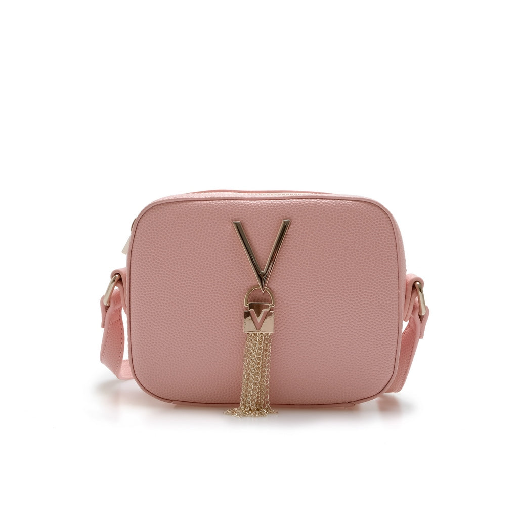 Borsa a tracolla con charm Rosa TU | Giò Fashion