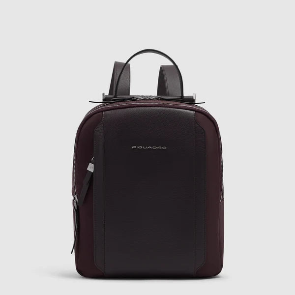 Piquadro zaino in pelle con scomparto per iPad Pro 12.9" e protezione RFID
