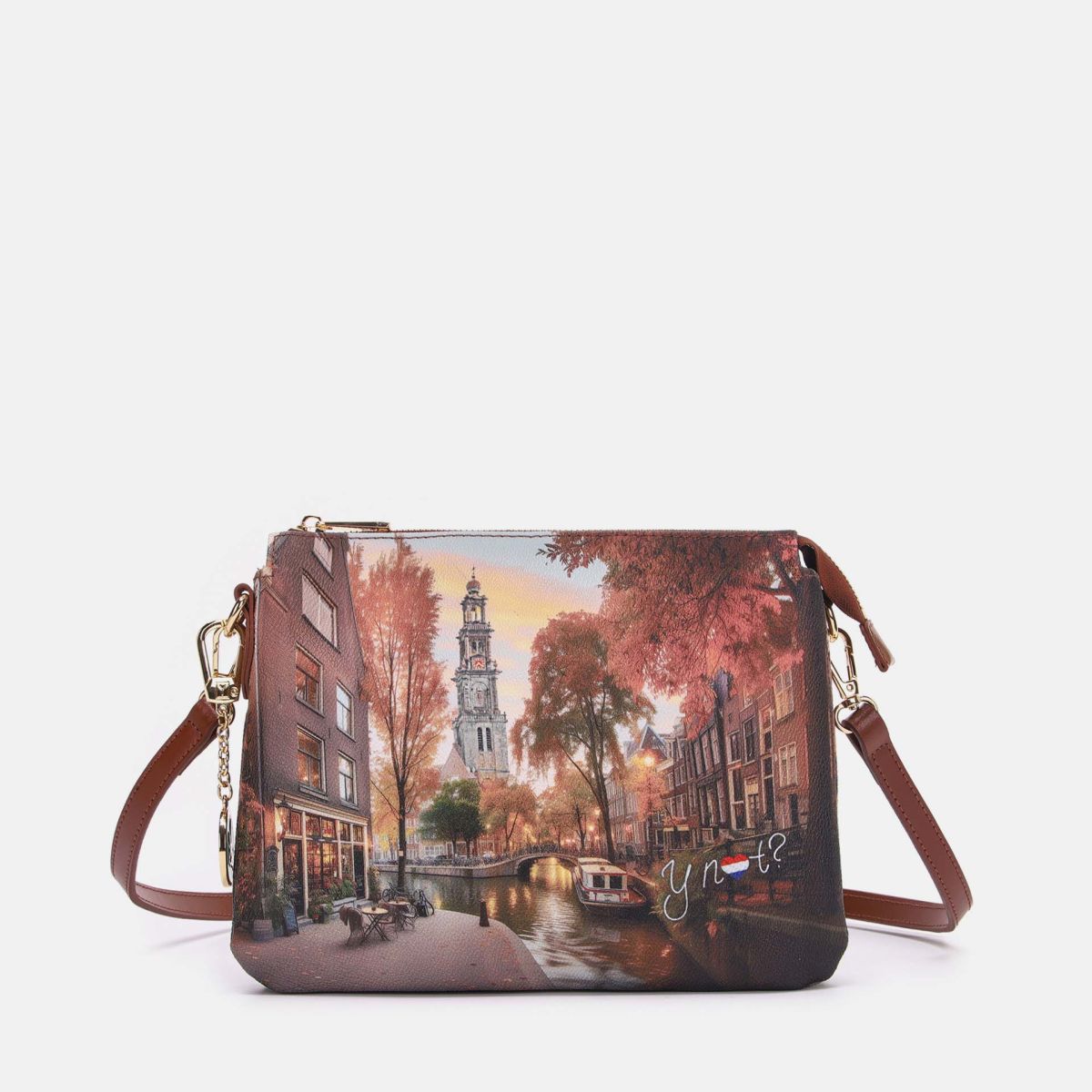 Ynot? Yes Bag Borsa a Tracolla Donna con Due Scomparti