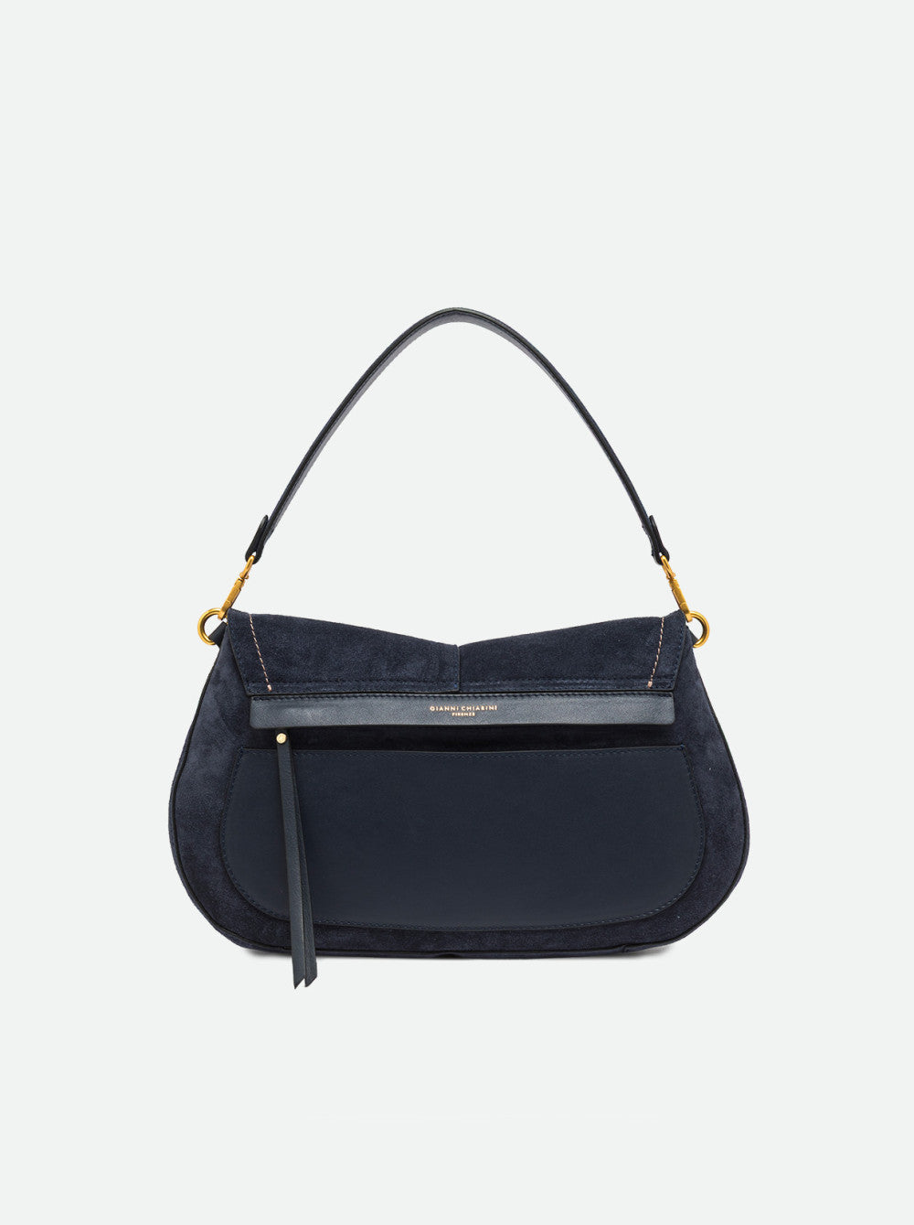 Gianni Chiarini Helena Round Borsa Grande in Pelle Scamosciata